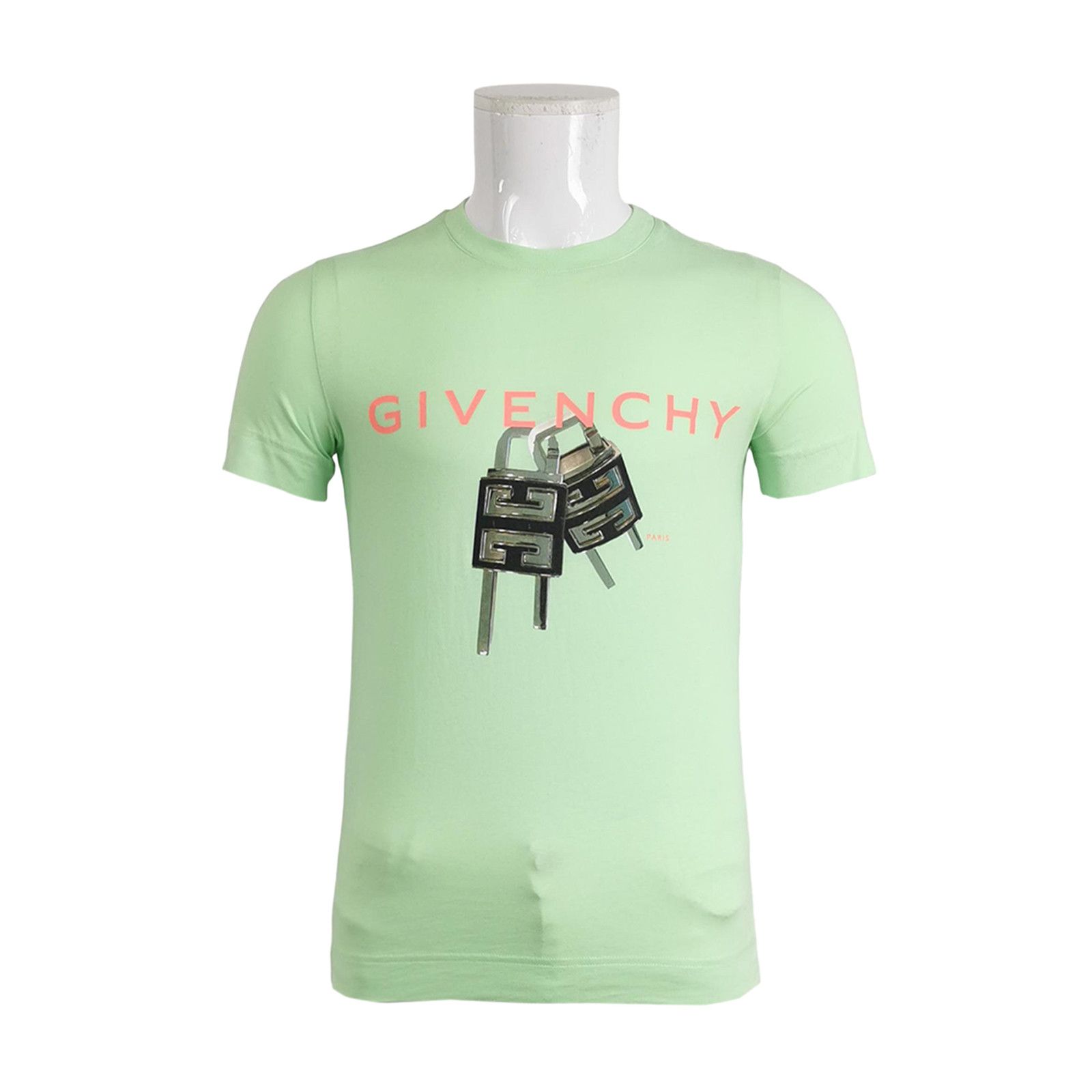 Givenchy Givenchy Lock Graphic Logo T-Shirt US XXS Size US XXS / EU 40 - 1 Thumbnail