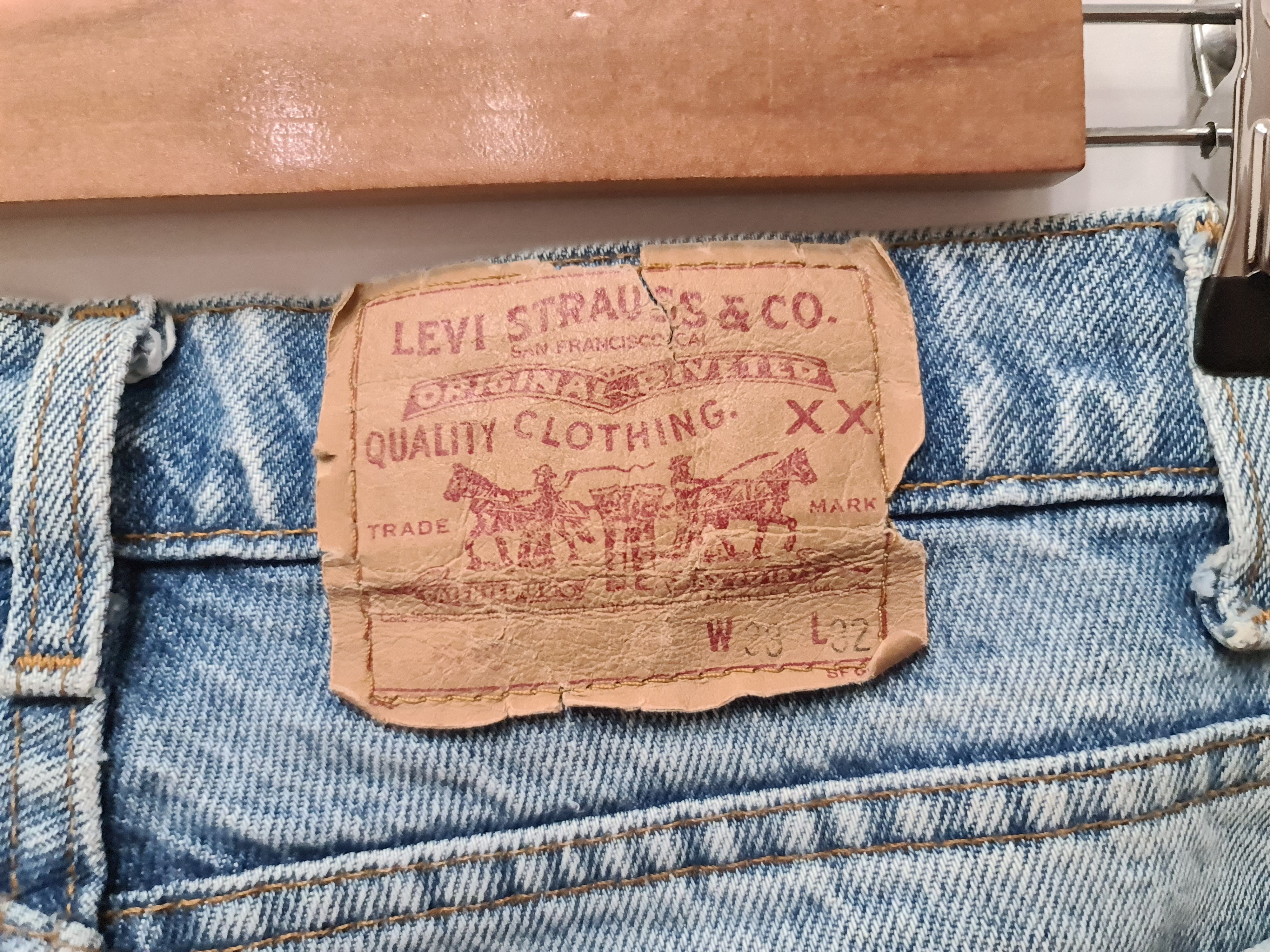 Levi's 90s Vintage Levi's blue washed denim made in USA jeans pants Size US 33 - 15 Thumbnail