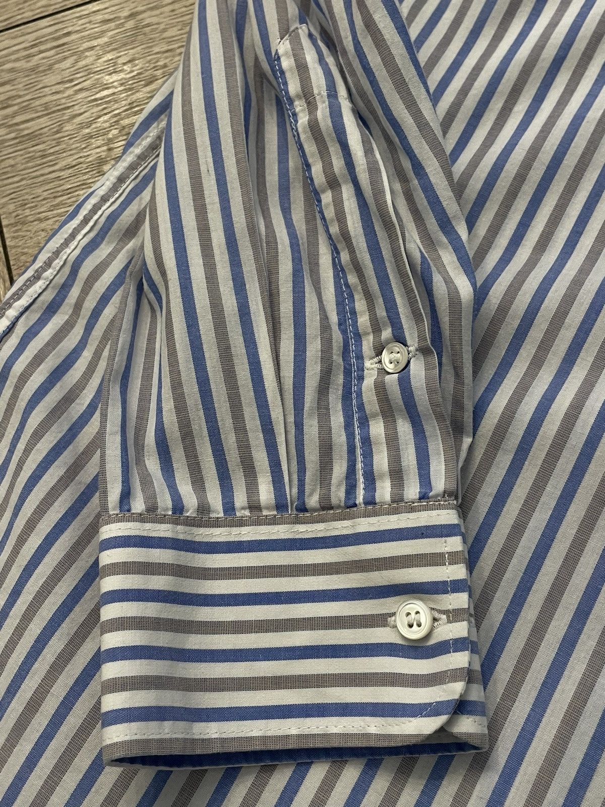 Givenchy Givenchy Paris Long Sleeve Button Down Dress Shirt Striped Size US M / EU 48-50 / 2 - 11 Thumbnail