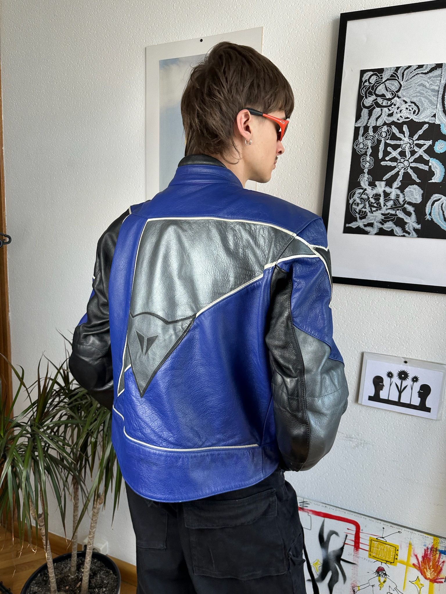 Dainese Vintage Dainese leather jacket moto biker punk tribal 90s Size US XL / EU 56 / 4 - 20 Thumbnail