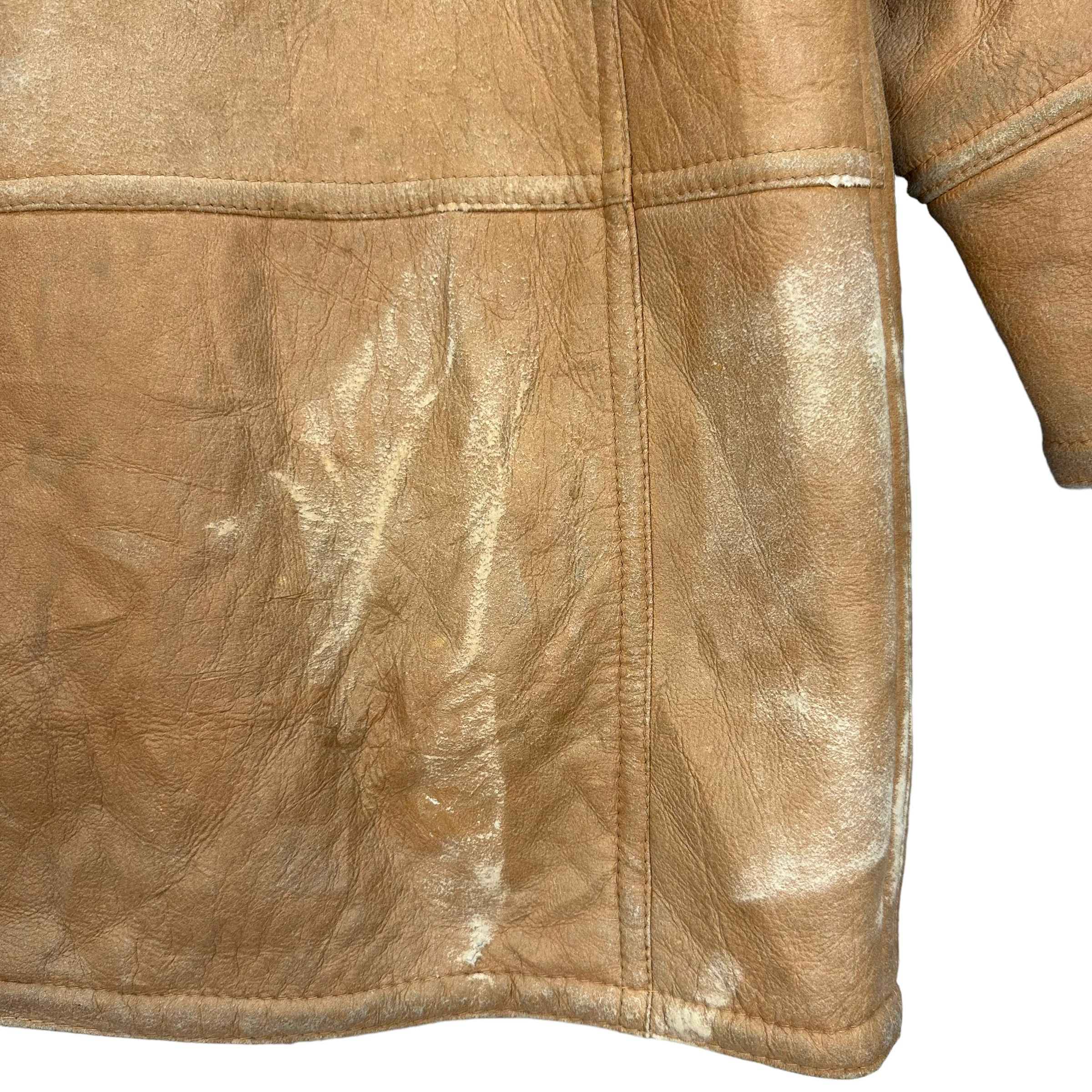 Octopus JOHNS HAMER BY OCTOPUS ARMY SHEEPSKIN JACKET #7812-178 Size US L / EU 52-54 / 3 - 13 Thumbnail
