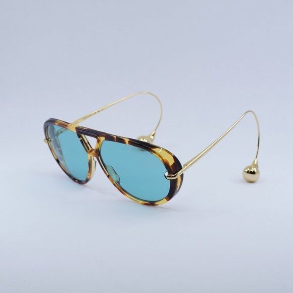 Bottega Veneta Bottega Veneta BV1273S 007 Sunglasses Havana/Gold Geometric Size ONE SIZE - 3 Thumbnail