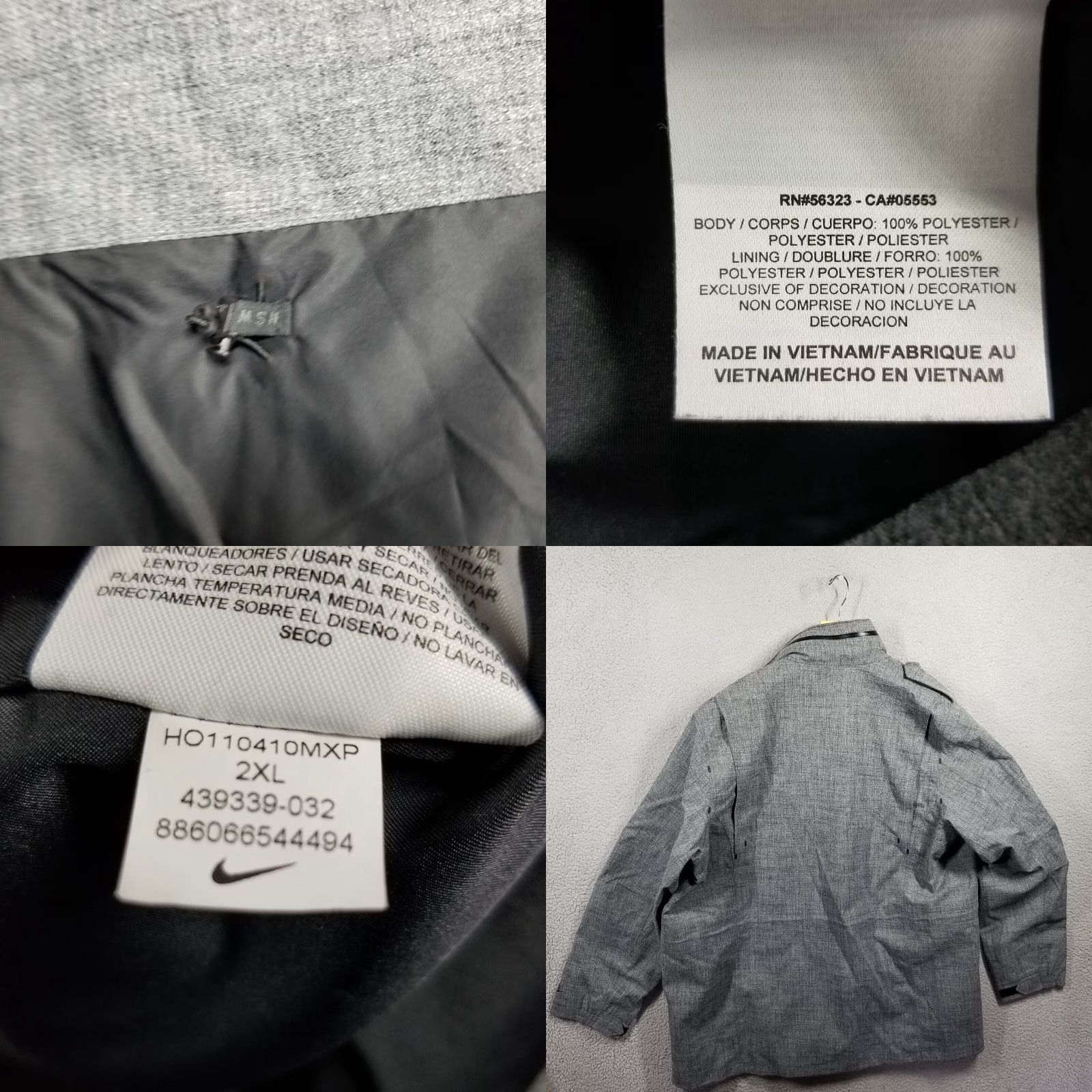 Nike Nike Rare Sportswear Military M65 Jacket XXL Gray Full Zip Hooded 439339-032 Brand: Nike Size US XXL / EU 58 / 5 - 8 Thumbnail