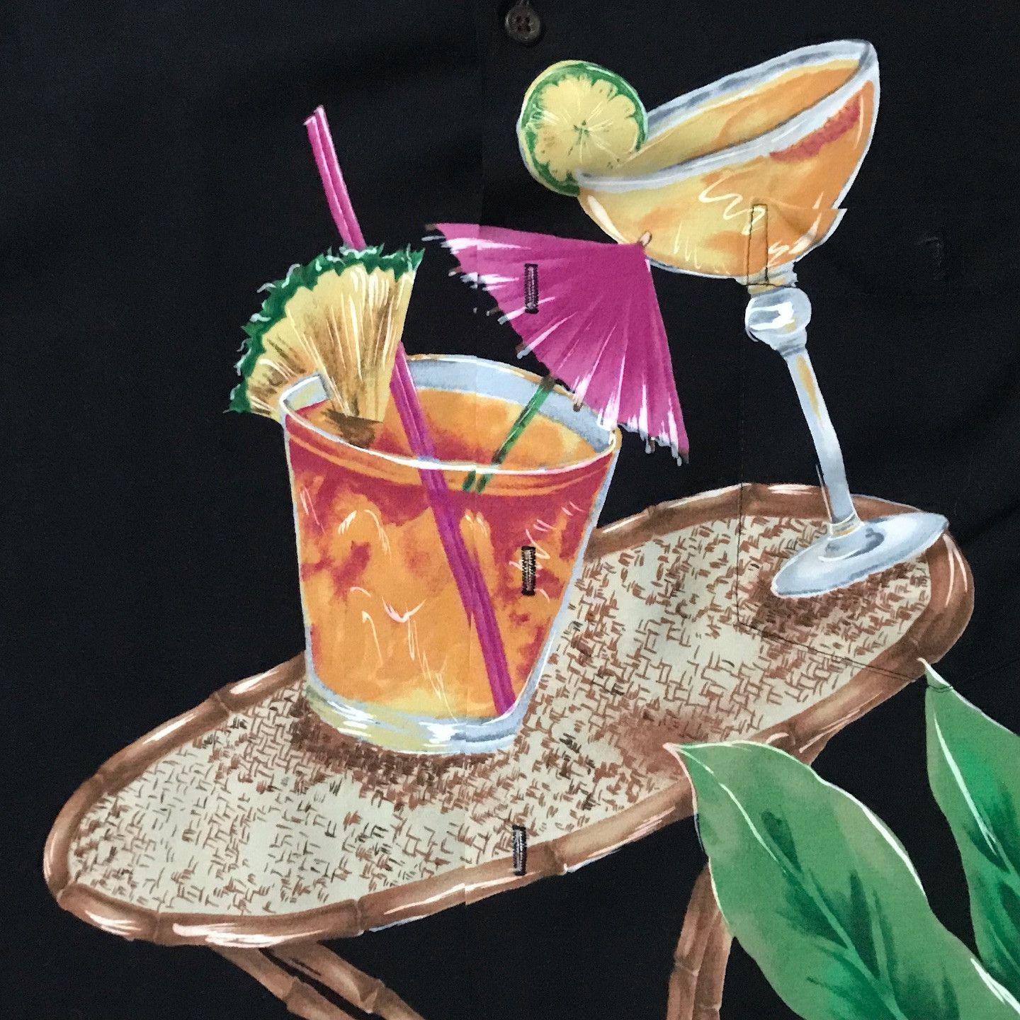 Tori Richard × Vintage 90s tori richard hawaiin cocktails shirt Size US S / EU 44-46 / 1 - 5 Thumbnail