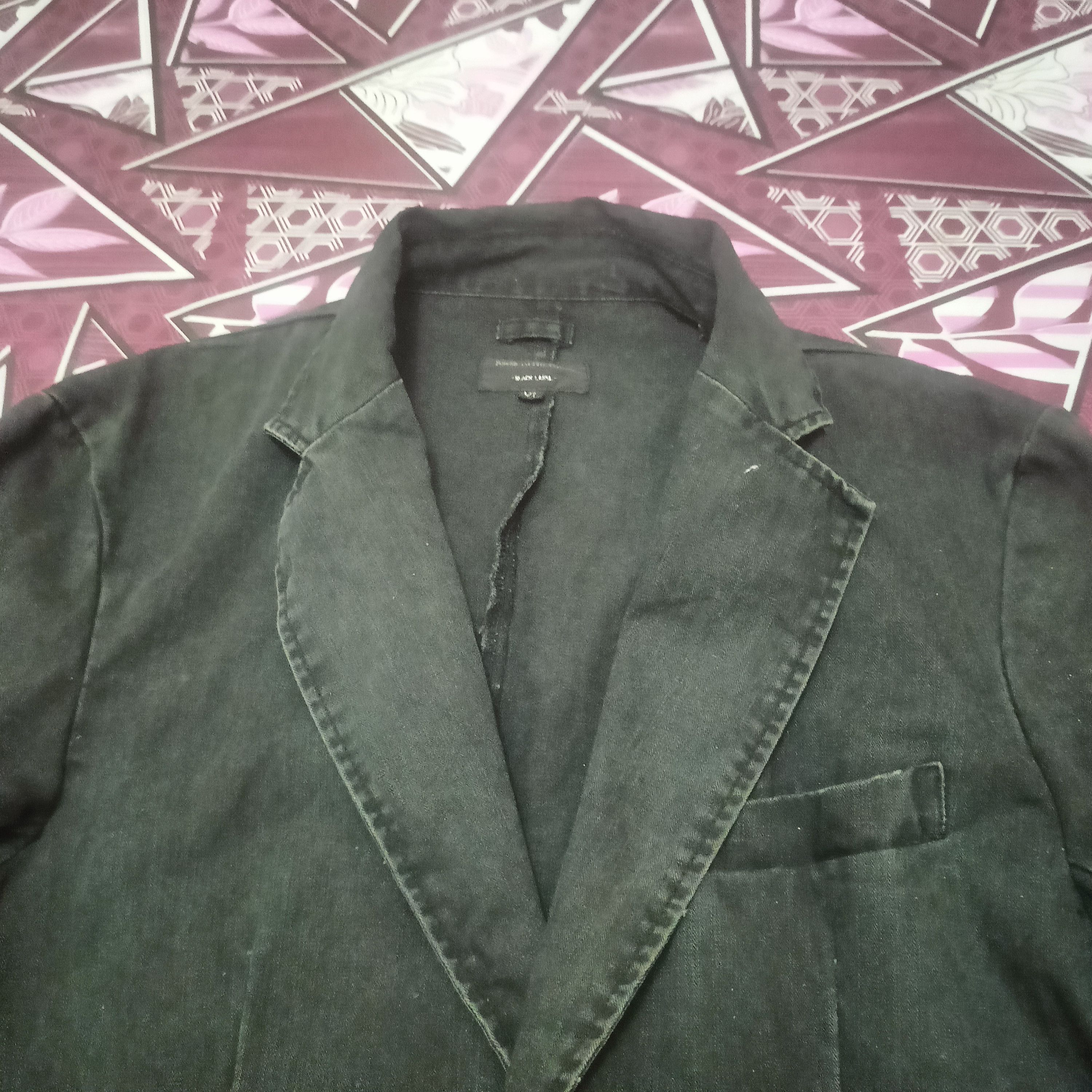 Japanese Brand Power To the people Coat distressed Stripe green & Black Size US M / EU 48-50 / 2 - 11 Thumbnail