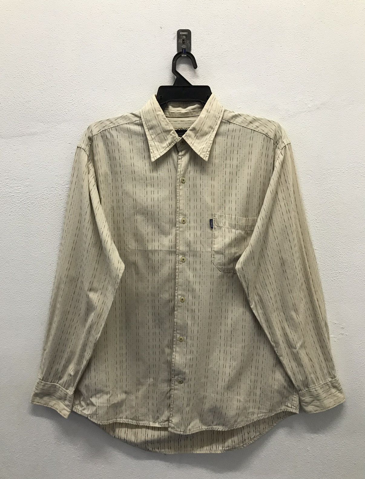 Kansai Yamamoto × Vintage Vintage Kansai Jeans Long Sleeve Shirt Button Up Size US L / EU 52-54 / 3 - 1 Thumbnail