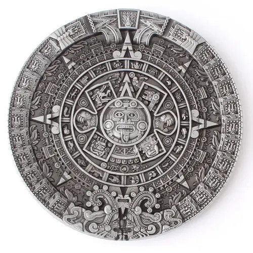 Japanese Brand Koizumi x Emi Aztec Solar Calendar Belt Buckle ( no belt ) Size ONE SIZE - 4 Thumbnail