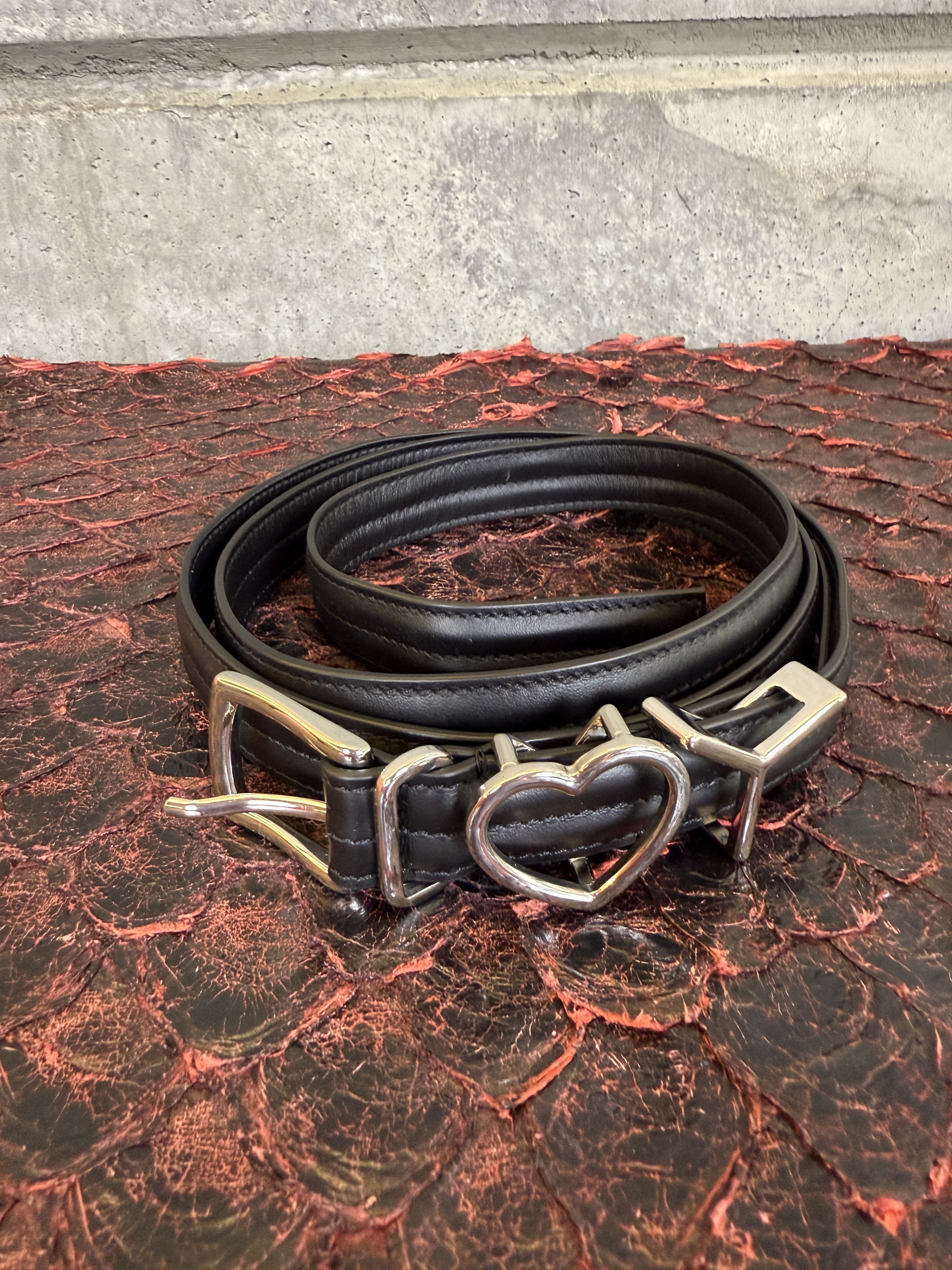 y/project I❤︎U ベルト Y Heart Belt 25mm Y/Project Y Heart slim leather belt Y/Project
