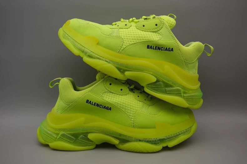 Balenciaga balenciaga triple-s neon yellow chunky sneakers-2507 Size US 10 / EU 43 - 3 Thumbnail
