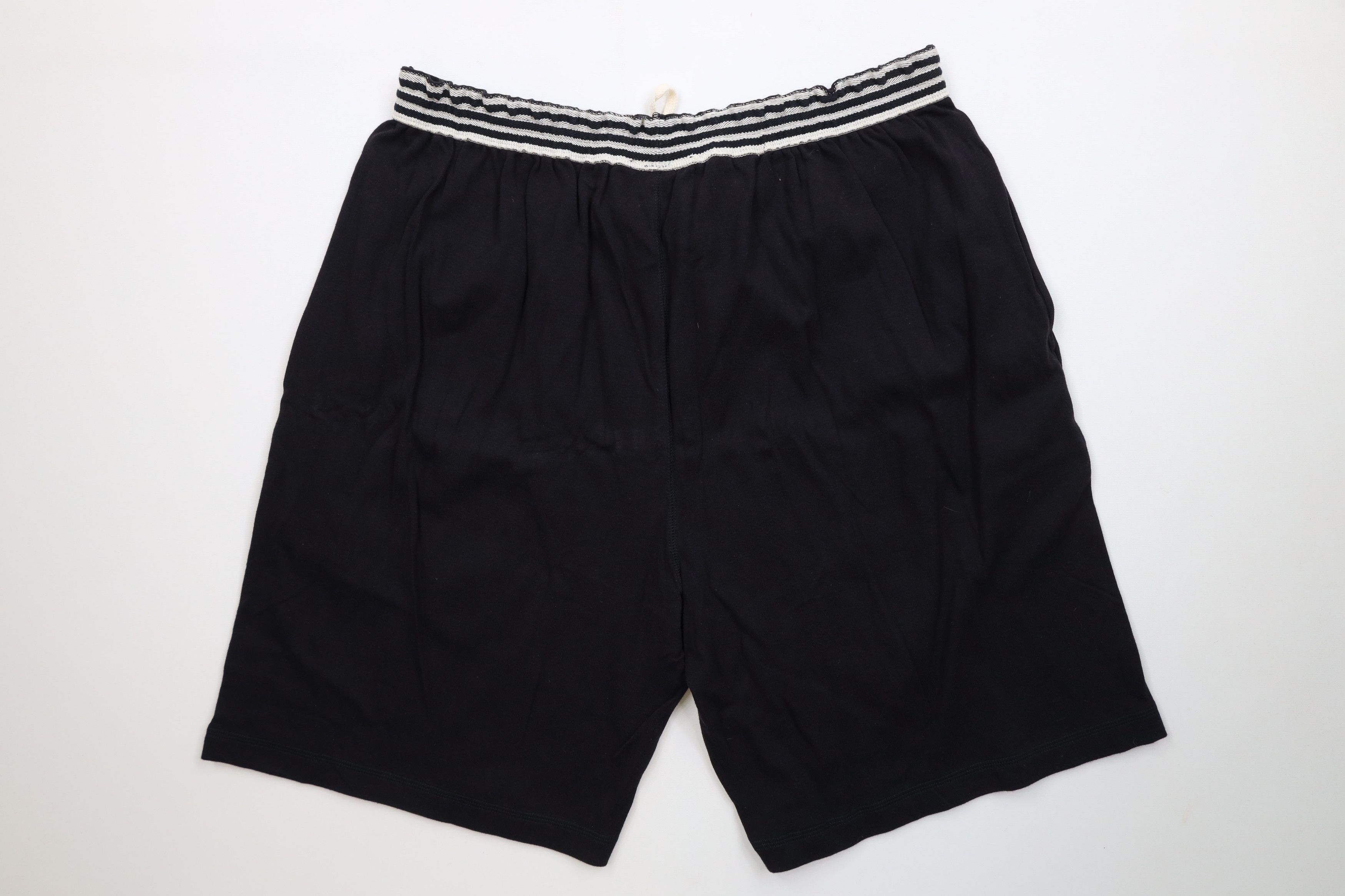 Adidas Deadstock Vintage 90s Adidas Striped Above Knee Shorts Black Size US 36 / EU 52 - 11 Thumbnail