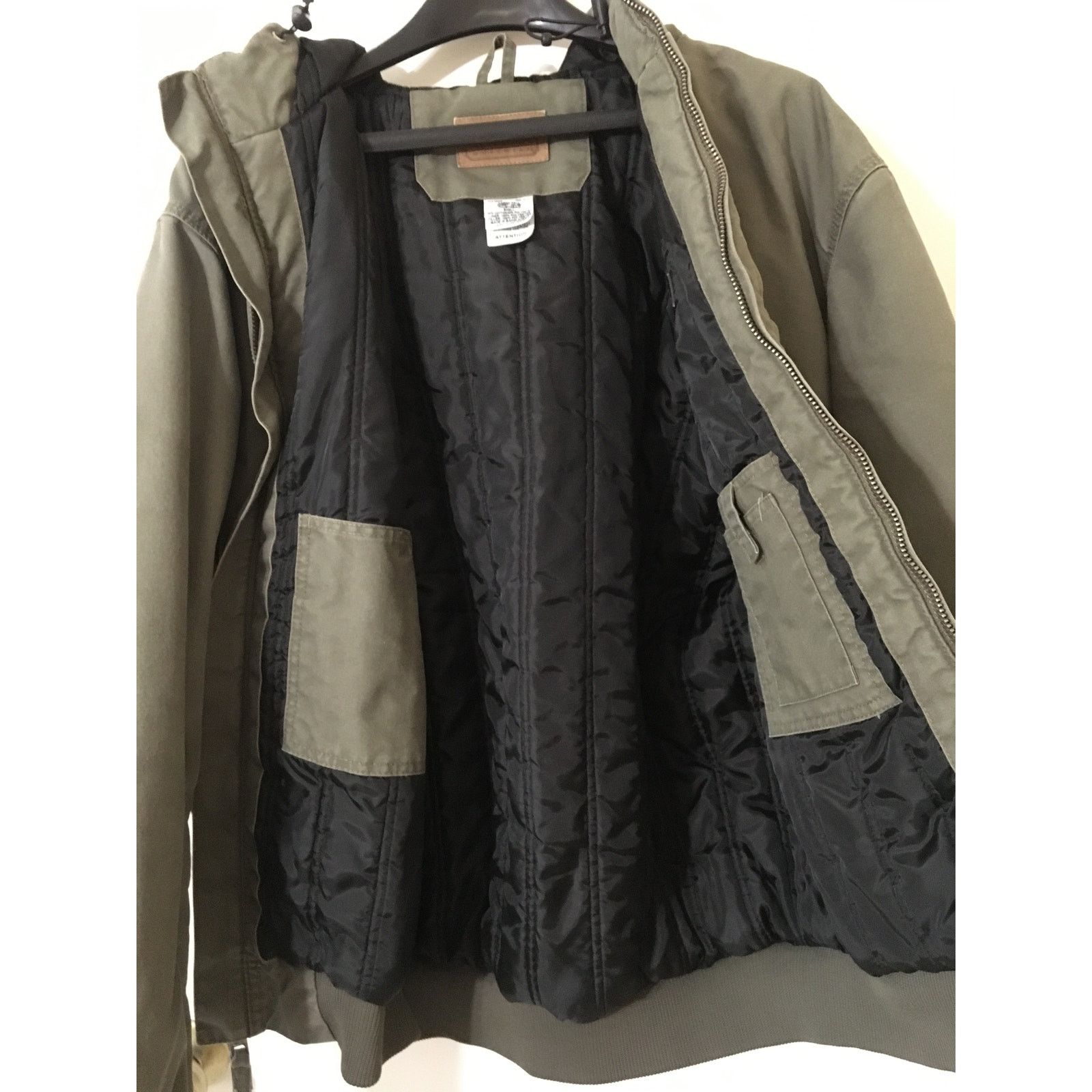 Other Schmidt Workwear LT Heavy Quilted Coat Toggle Hood ArmyGreen Size US L / EU 52-54 / 3 - 4 Thumbnail