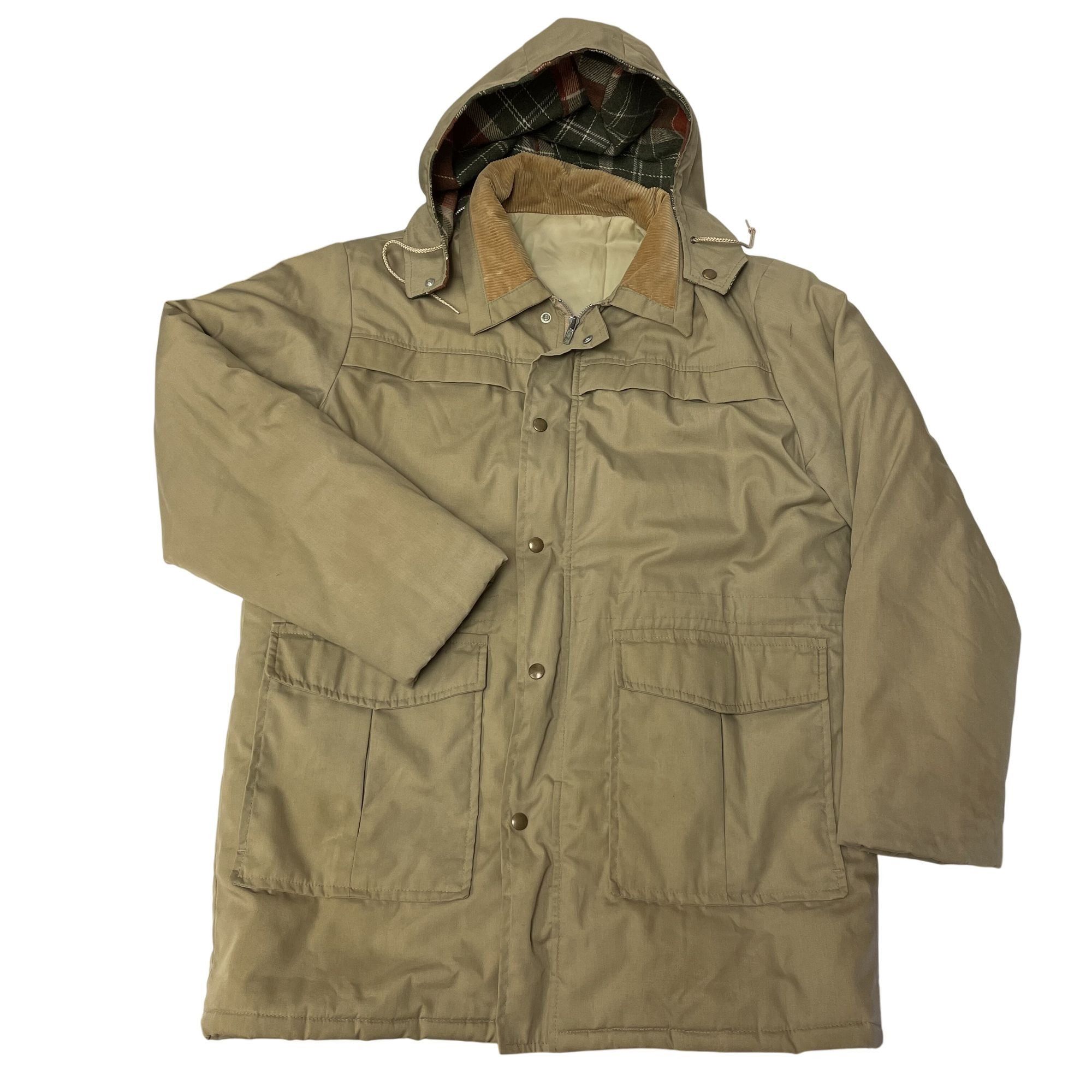 Other Vtg MOD Khaki INSULATED Winter Coat Flannel Jacket Size US L / EU 52-54 / 3 - 5 Thumbnail
