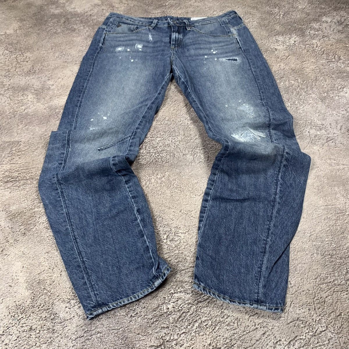 Vintage Vintage 90s Diesel Distressed Flared Low Rise Jeans Grunge 2 Size 27" / US 4 / IT 40 - 1 Thumbnail