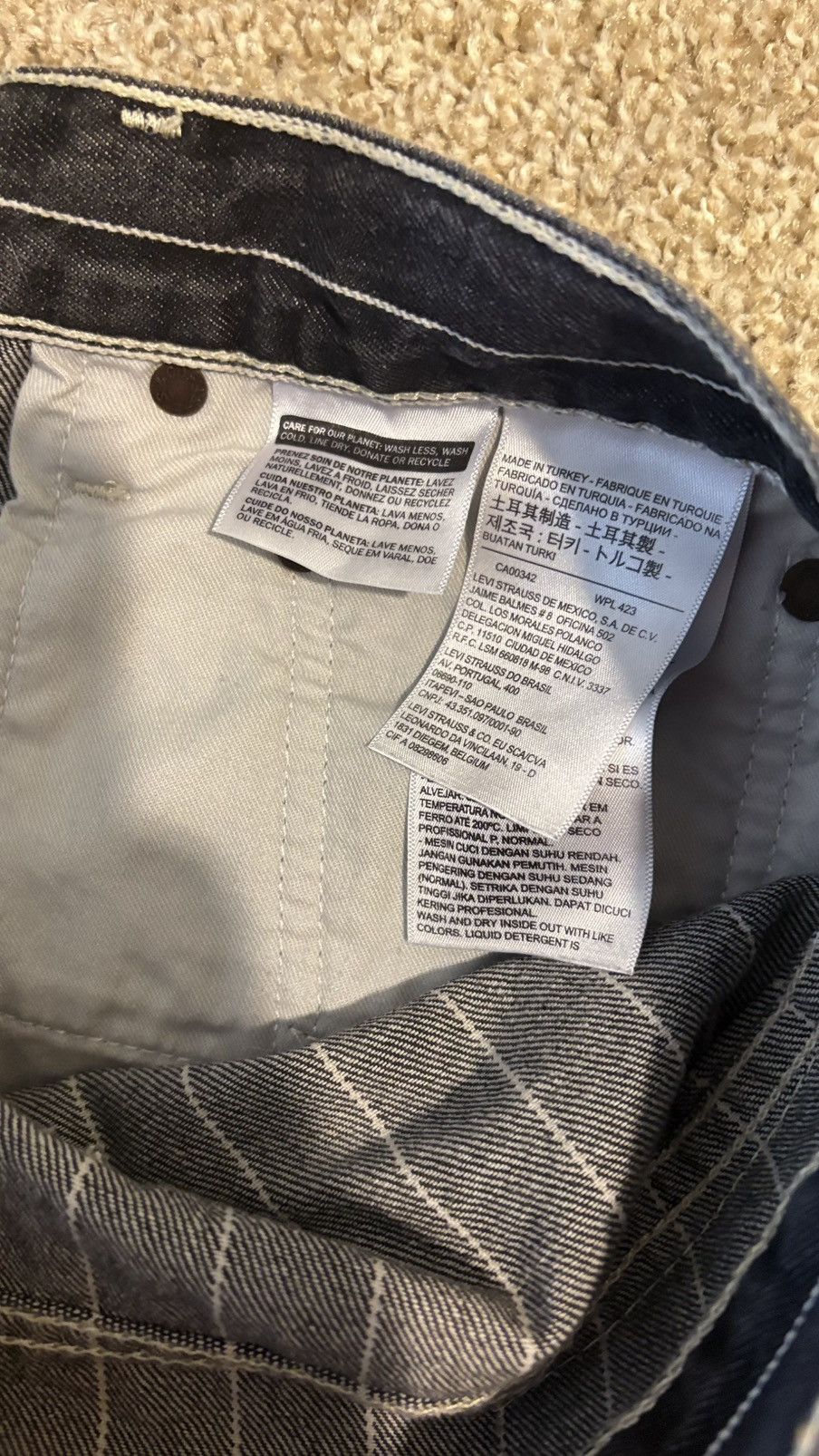 Levi's × Supreme Supreme Levi's Pinstripe 550 Jeans Size US 32 / EU 48 - 7 Thumbnail