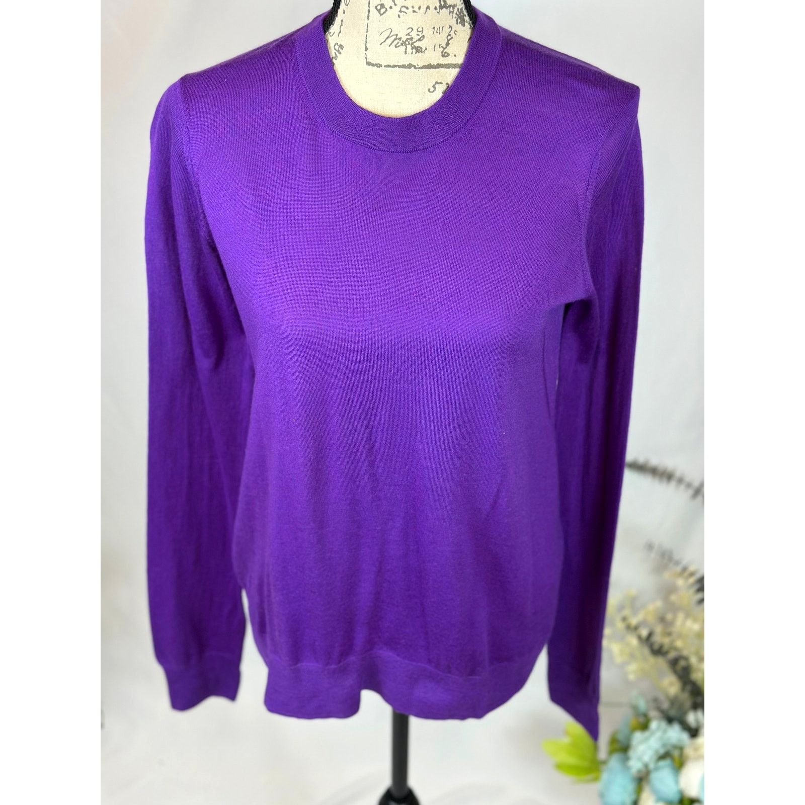 Zadig & Voltaire Zadig & Voltaire Emma We Goa Purple Merino Wool Sweater L Size L / US 10 / IT 46 - 11 Thumbnail