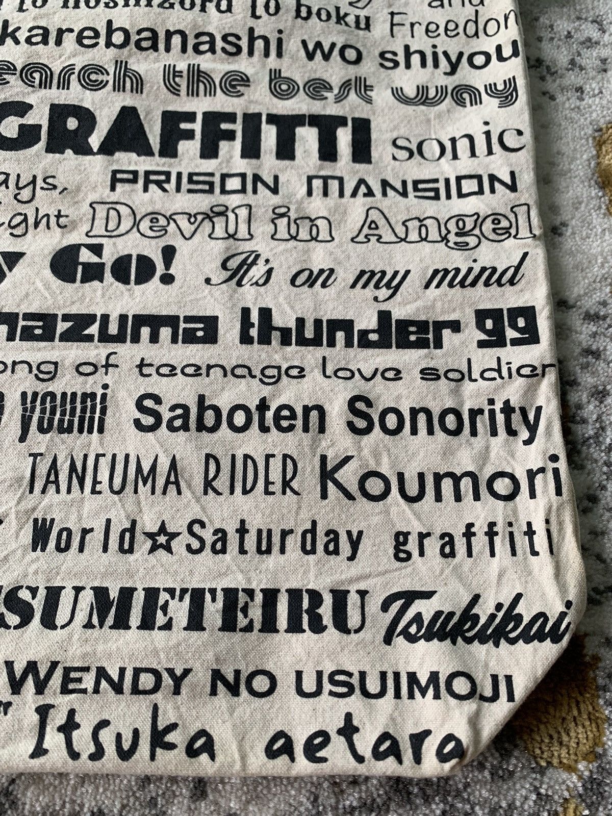 Japanese Brand Porno Graffitti Tote Bag Live Goods Size ONE SIZE - 8 Thumbnail