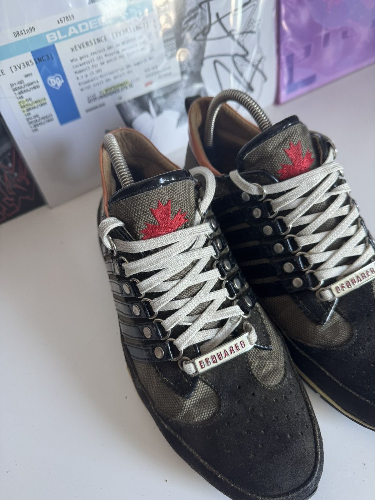 Dsquared2 Dsquared2 low top Sneakers 00s Archive Maple Leaf Size US 8 / EU 41 - 4 Thumbnail