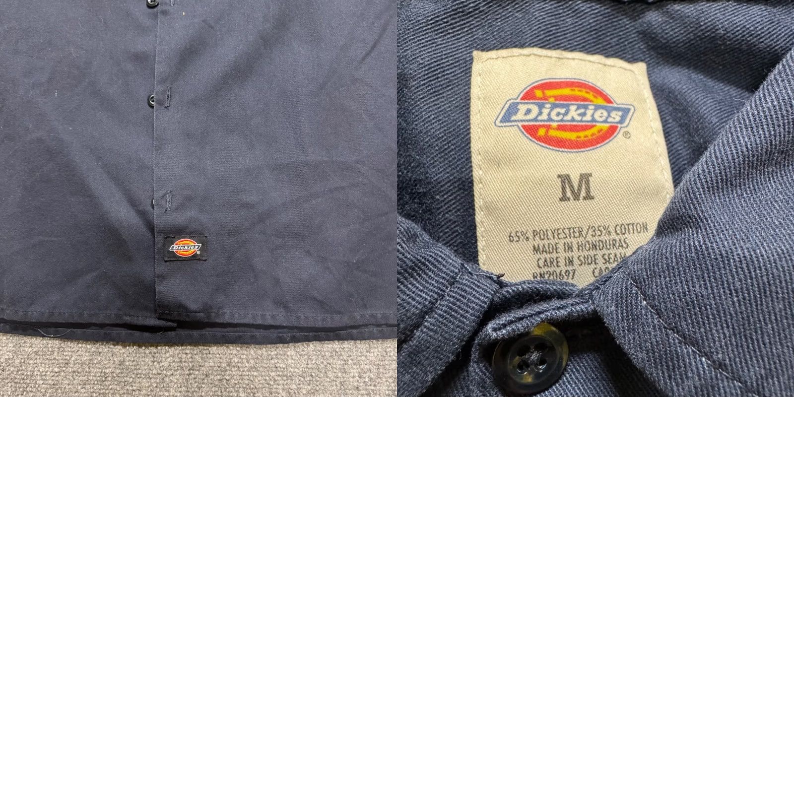 Dickies VINTAGE Dickies Button Up Shirt Mens M Navy Blue Oversized Collared Dress Casual 90s Mens Size US M / EU 48-50 / 2 - 8 Thumbnail