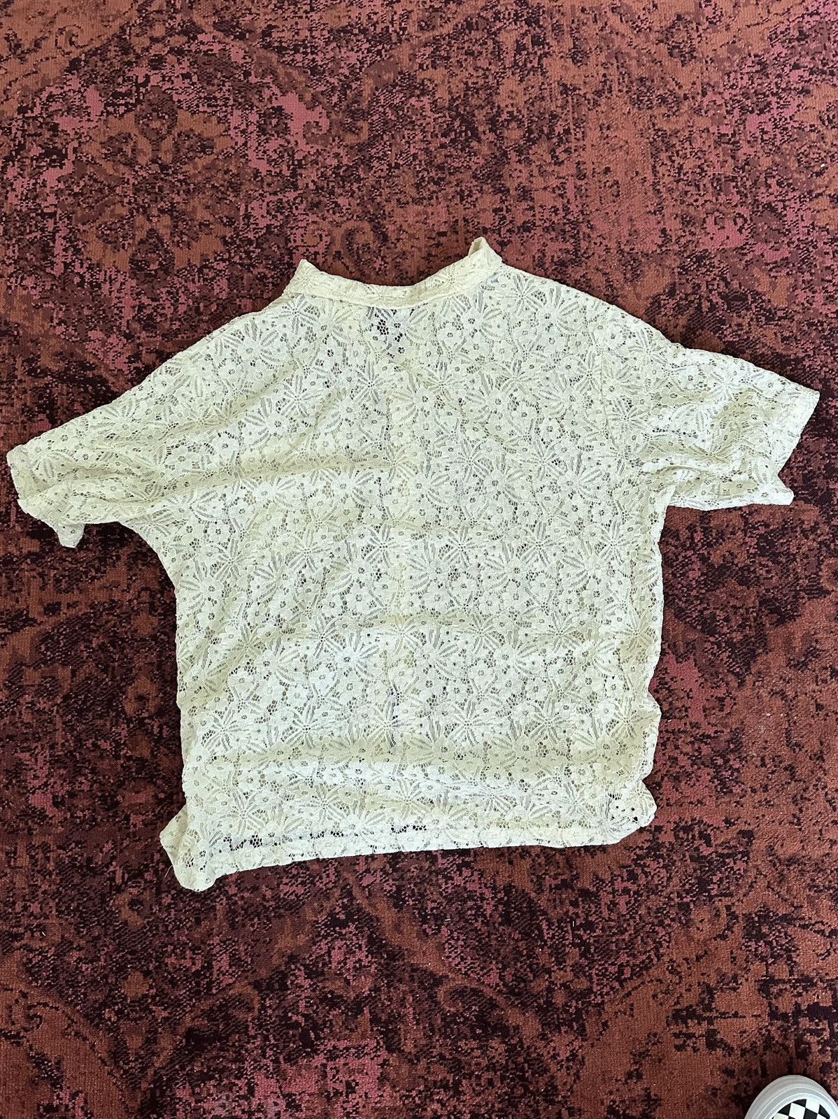 Mutimer Mutimer Cream Lace Shirt Size US L / EU 52-54 / 3 - 4 Thumbnail
