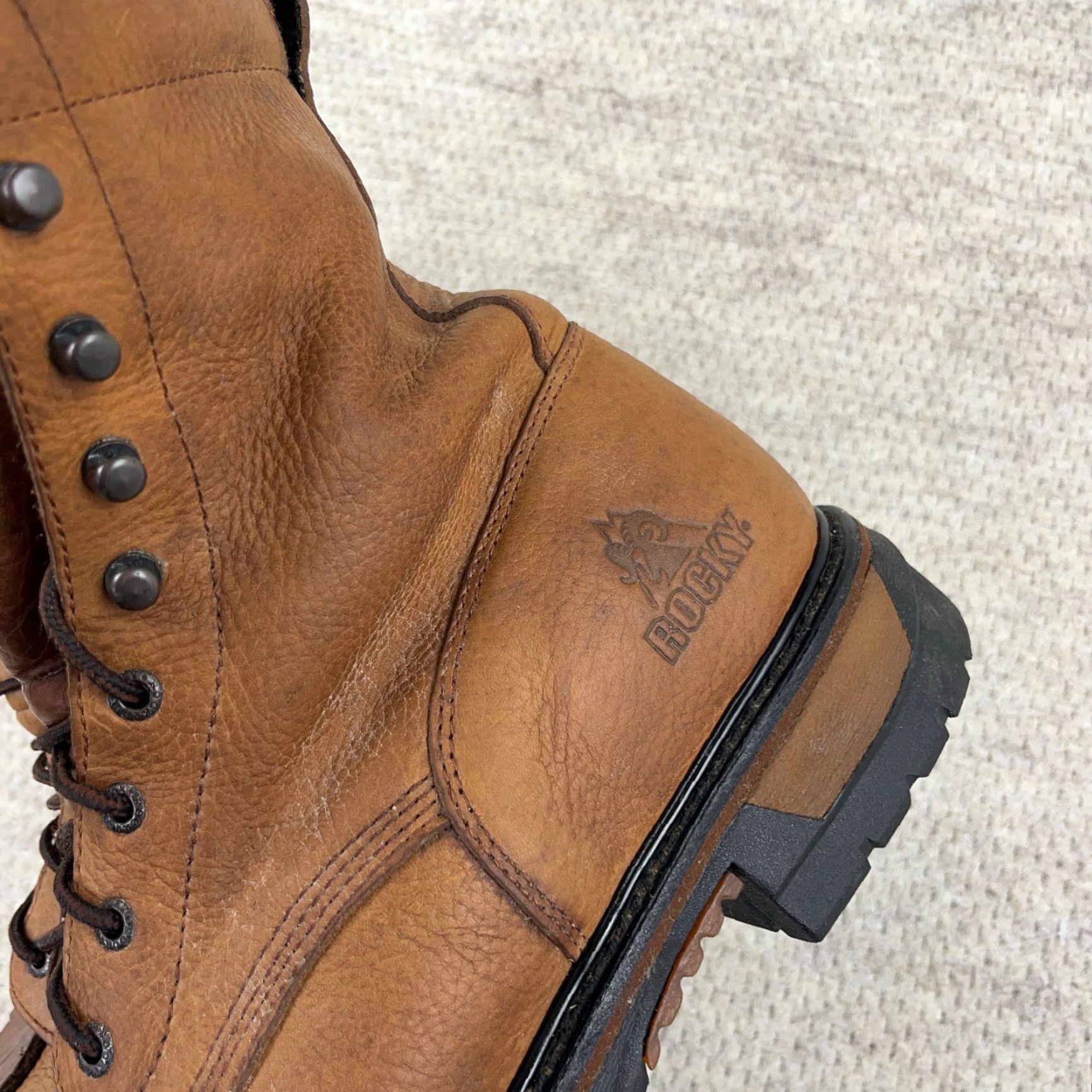 Vintage VINTAGE Rocky Original Rider Mens Boots 14 M Brown Leather Waterproof Mid-Calf Casual Fall Winter Size US 14 / EU 47 - 7 Thumbnail