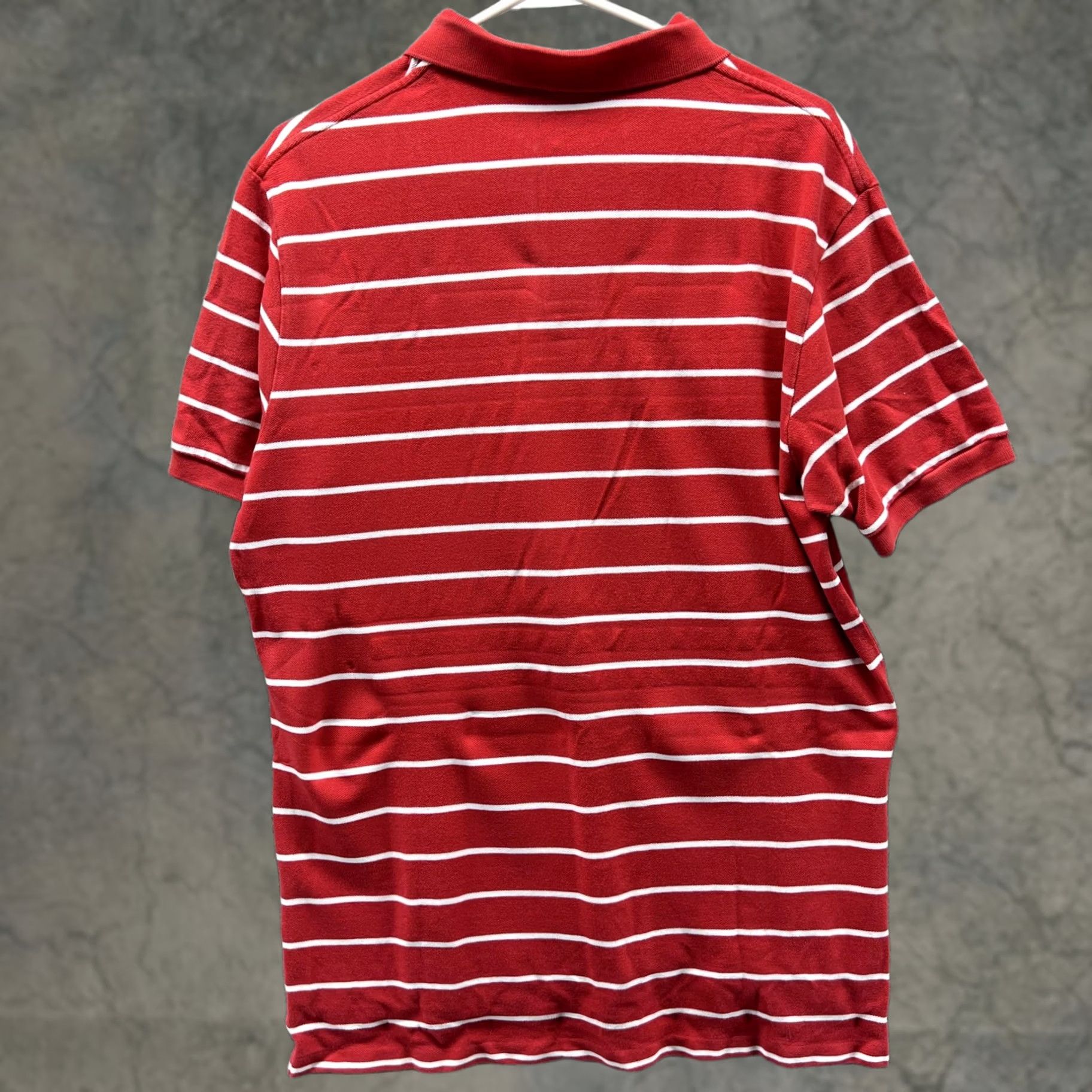 Polo Ralph Lauren Polo Ralph Lauren Shirt Mens Large Red White Stripe Pony Logo Polo Short Sleeve Size US L / EU 52-54 / 3 - 1 Thumbnail
