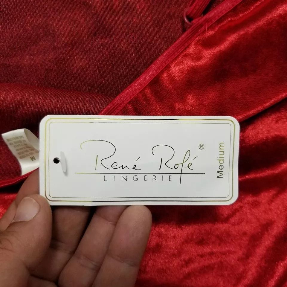 Other Rene Rofe Tank Top Womens Medium Red Velour Lingerie Size M / US 6-8 / IT 42-44 - 6 Thumbnail
