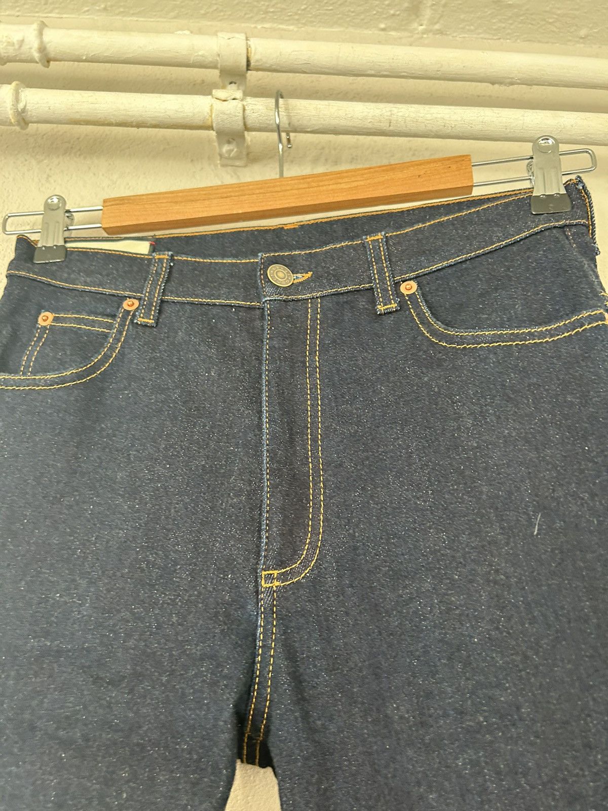 Gucci Indigo Raw Denim Jeans with Gucci Badge Size US 31 - 5 Thumbnail