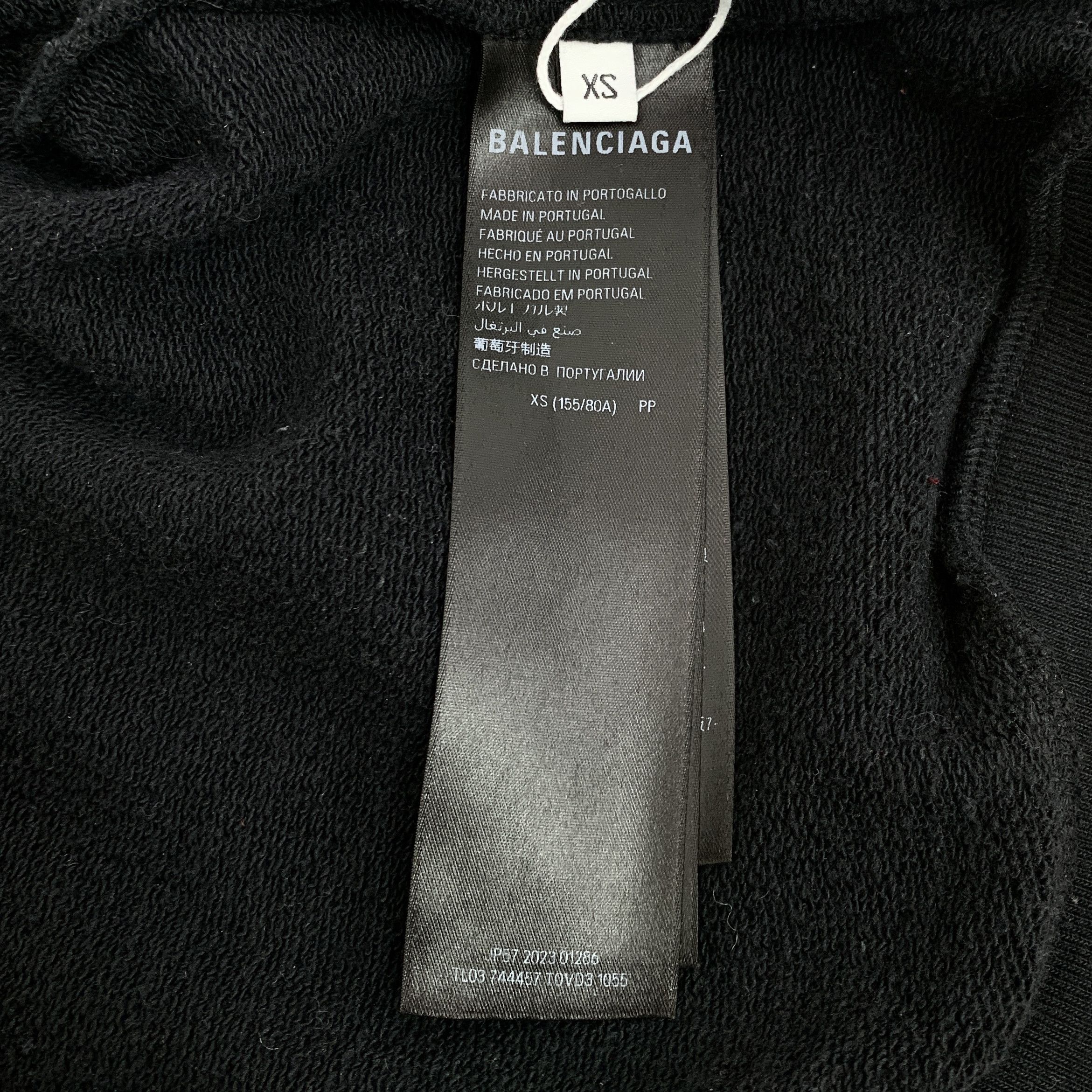 Balenciaga Balenciaga Patch Logo Hoodie Zip-Up Black (XS) Size US XS / EU 42 / 0 - 7 Thumbnail