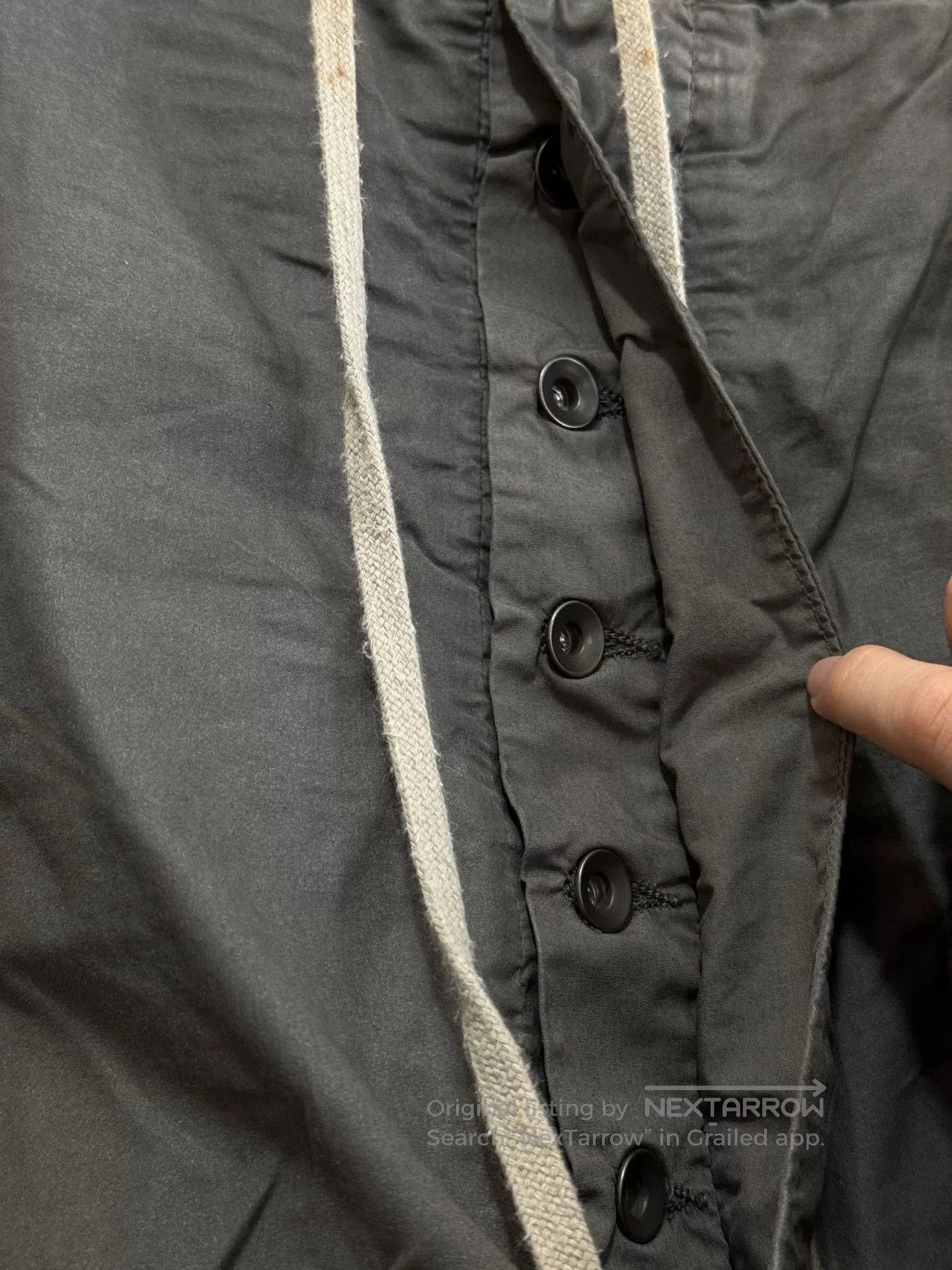 Rick Owens Rick Owens Gray Cargo Drop-Crotch Pants. Size US 28 / EU 44 - 7 Thumbnail