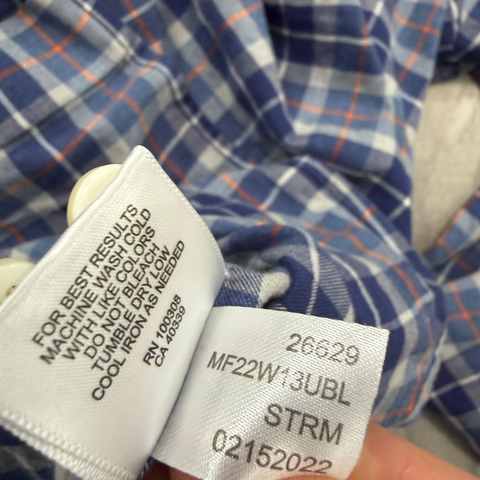 Johnston & Murphy Johnston & Murphy Button Down Shirt Men's Extra Large Blue Size US XL / EU 56 / 4 - 6 Thumbnail
