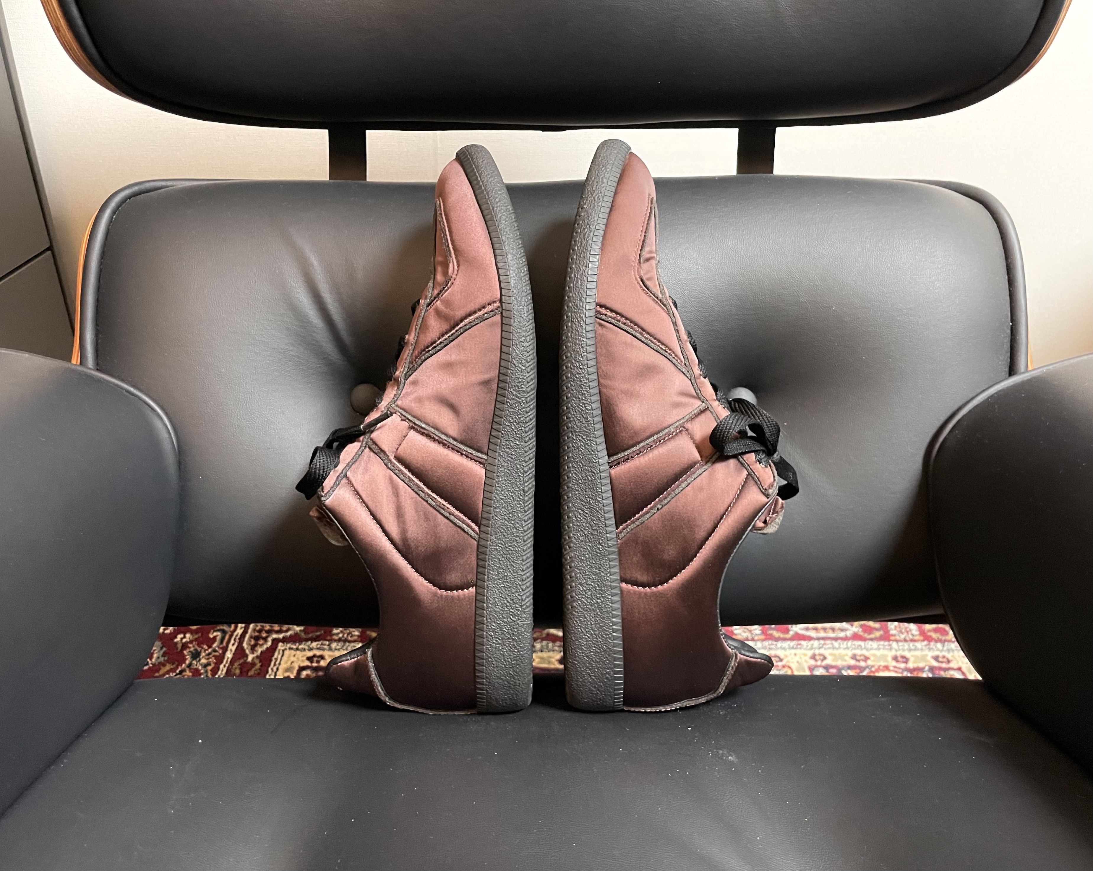 Maison Margiela Maison Margiela GAT (Satin Burgundy 2019) Size US 12 / EU 45 - 20 Thumbnail