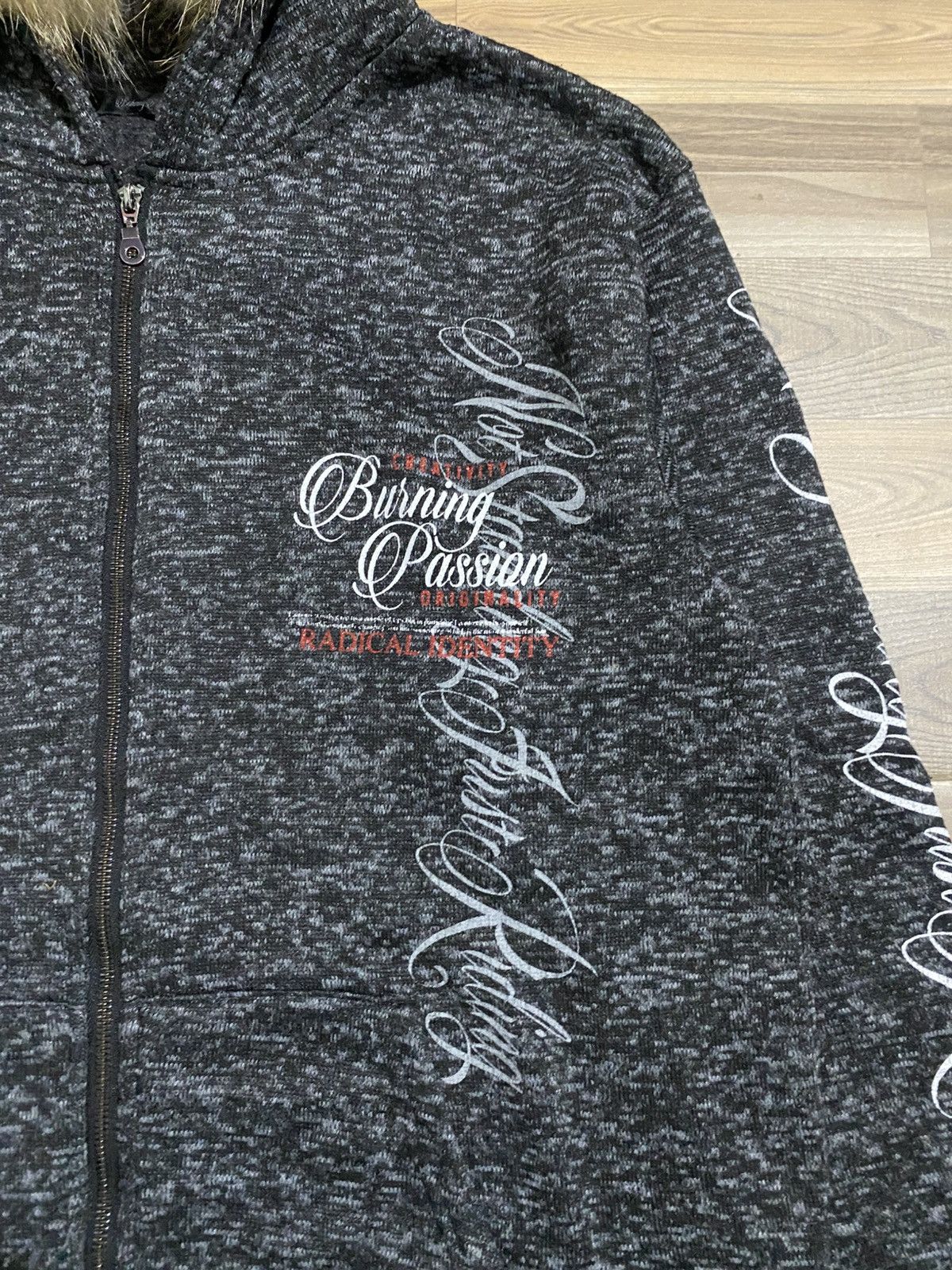 Beauty Beast × Japanese Brand BURNING PASSION FUR HOODIES Size US XXL / EU 58 / 5 - 3 Thumbnail