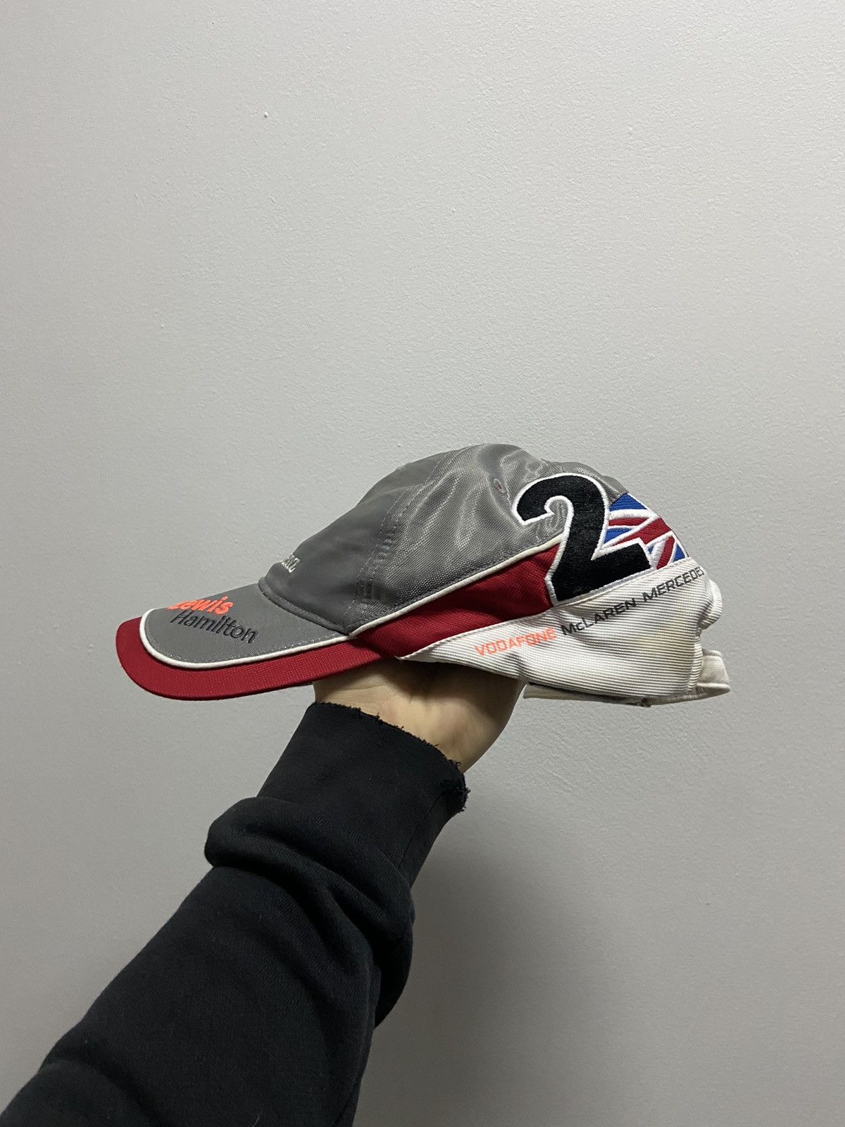 Mercedes-Benz × Vintage Mercedes Benz Cap Lewis Hamilton Vintage Racing Big Logo Size ONE SIZE - 2 Thumbnail