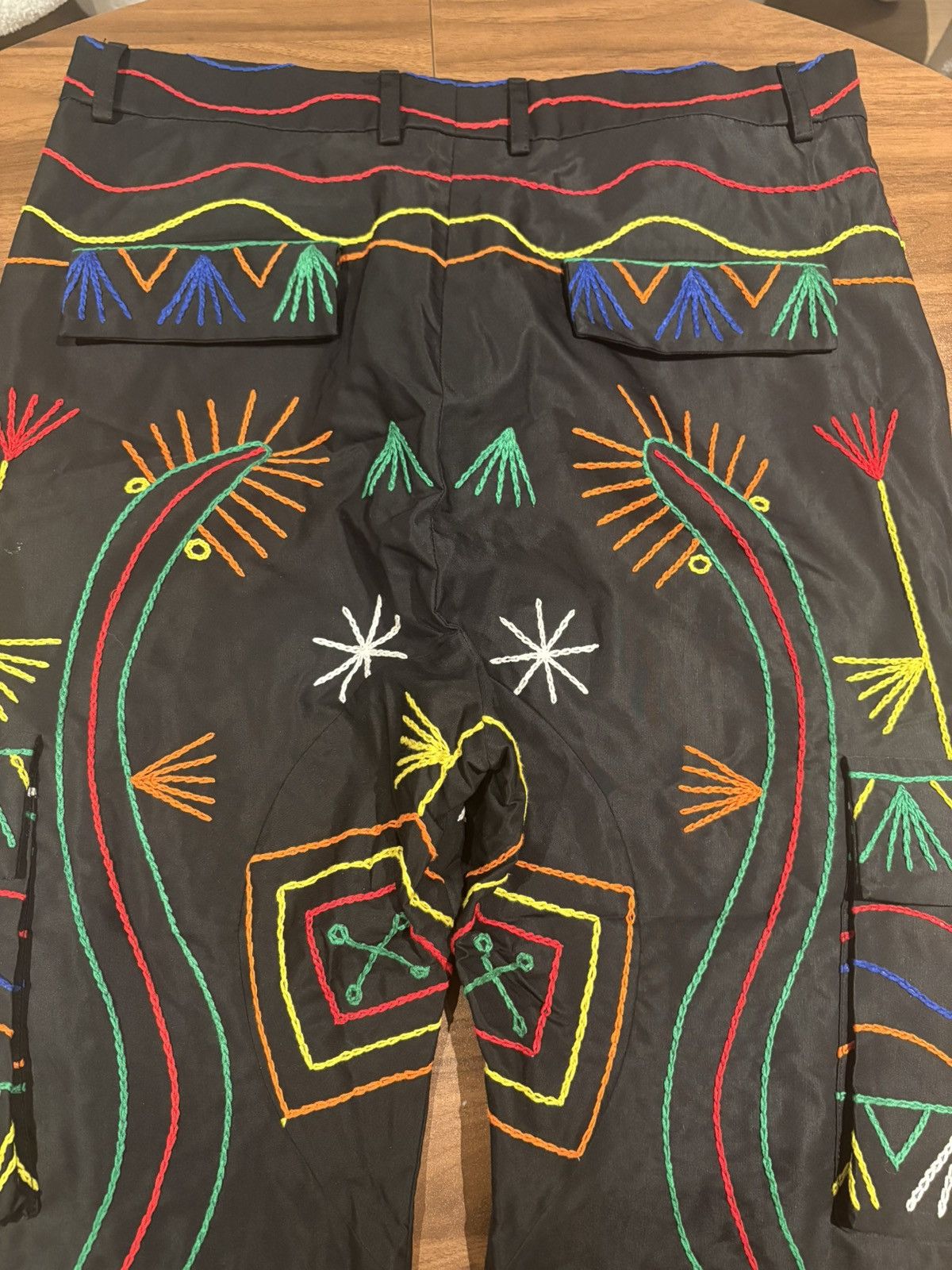 Prabal Gurung Pradal Gurung embroidered cargo pants cropped fit size 34 Size US 34 / EU 50 - 14 Thumbnail