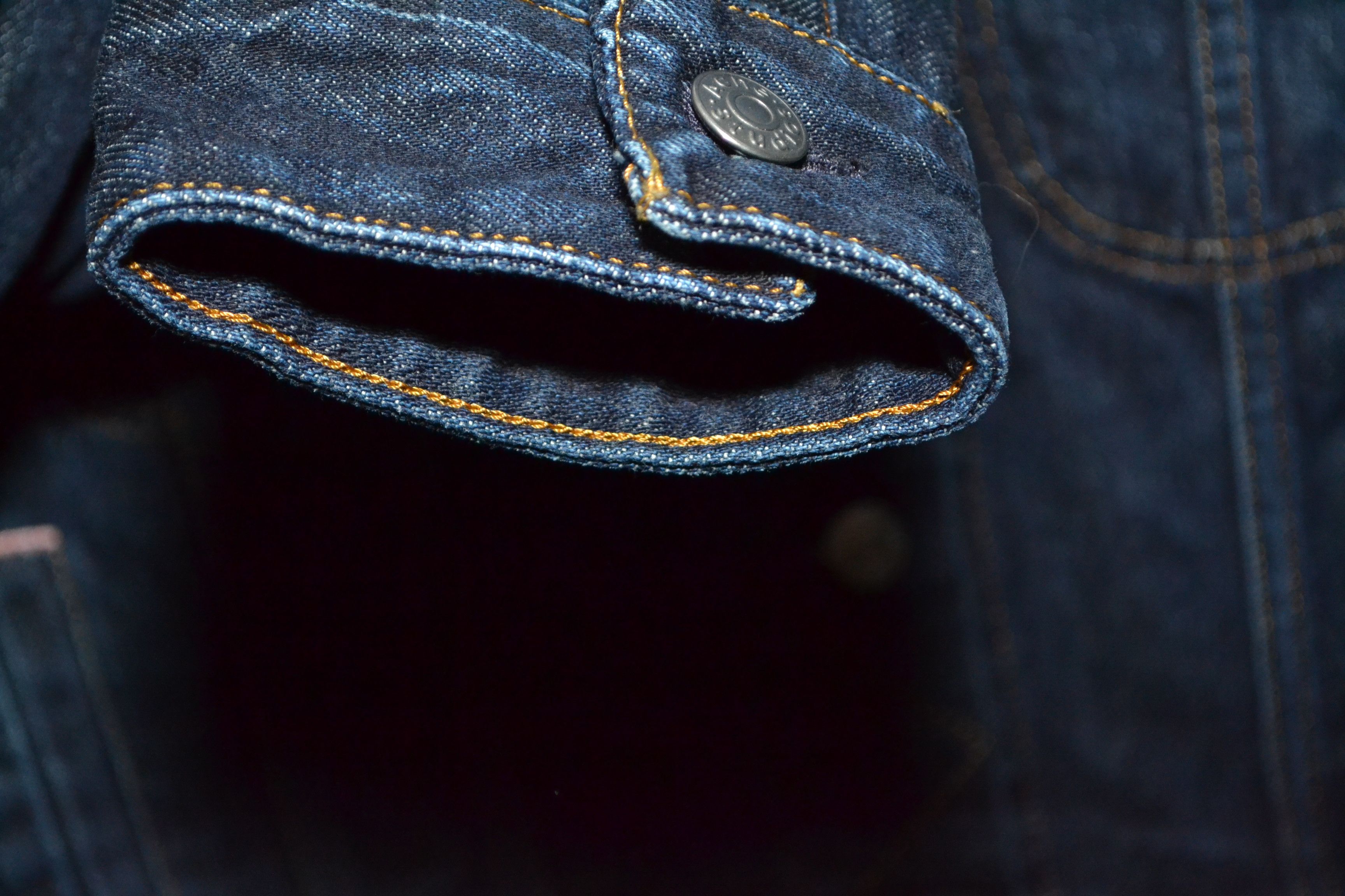 Acne Studios Acne Studios Bla Konst Dark Blue Lamp Denim Trucker Jacket Size M / US 6-8 / IT 42-44 - 10 Thumbnail