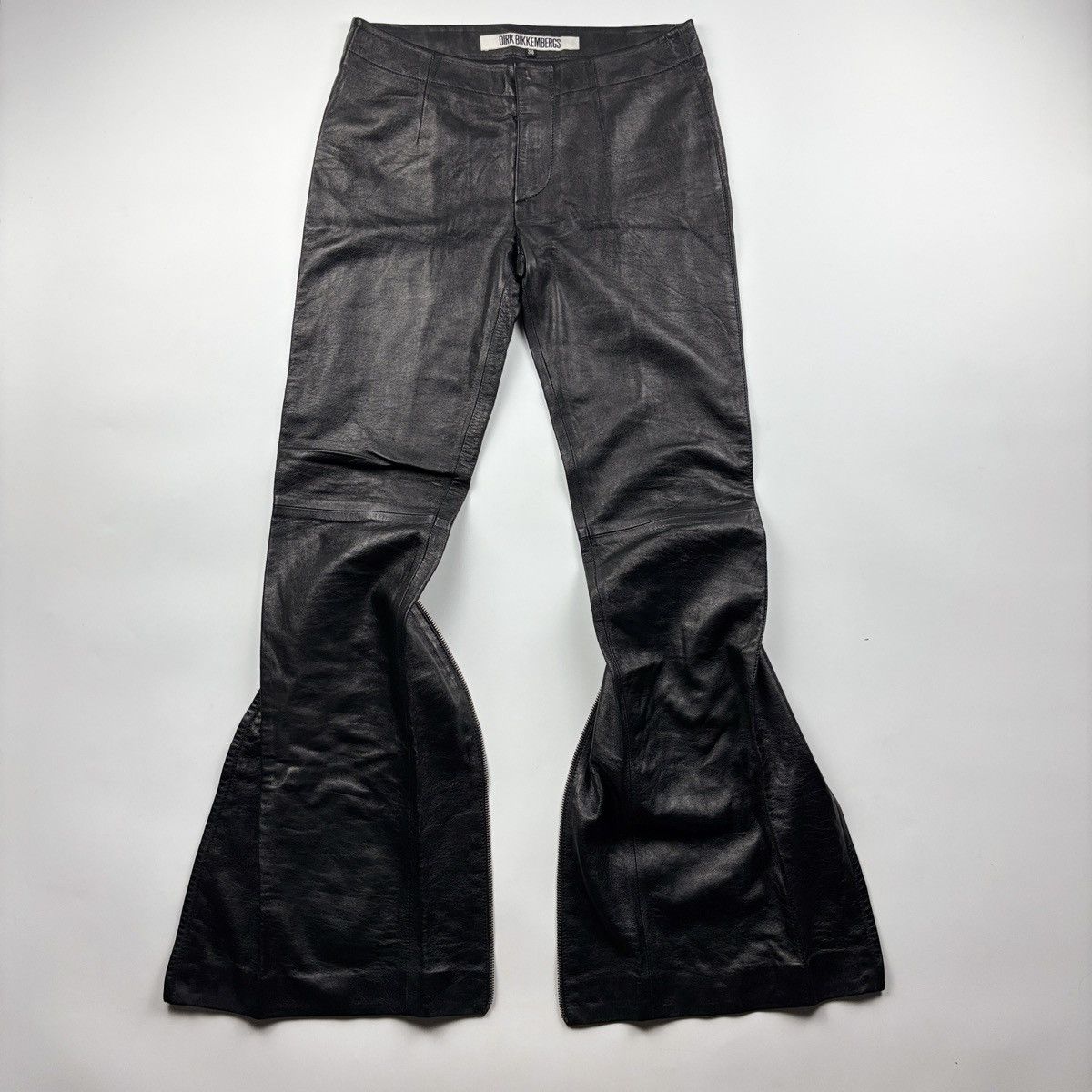 Dirk Bikkembergs Dirk Bikkembergs Leather Pants Size 26" / US 2 / IT 38 - 1 Thumbnail