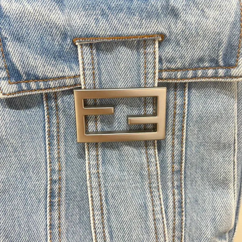 Fendi Fendi Blue denim series with double Flogo fading effect on Size 25" / US 0 / IT 36 - 3 Thumbnail