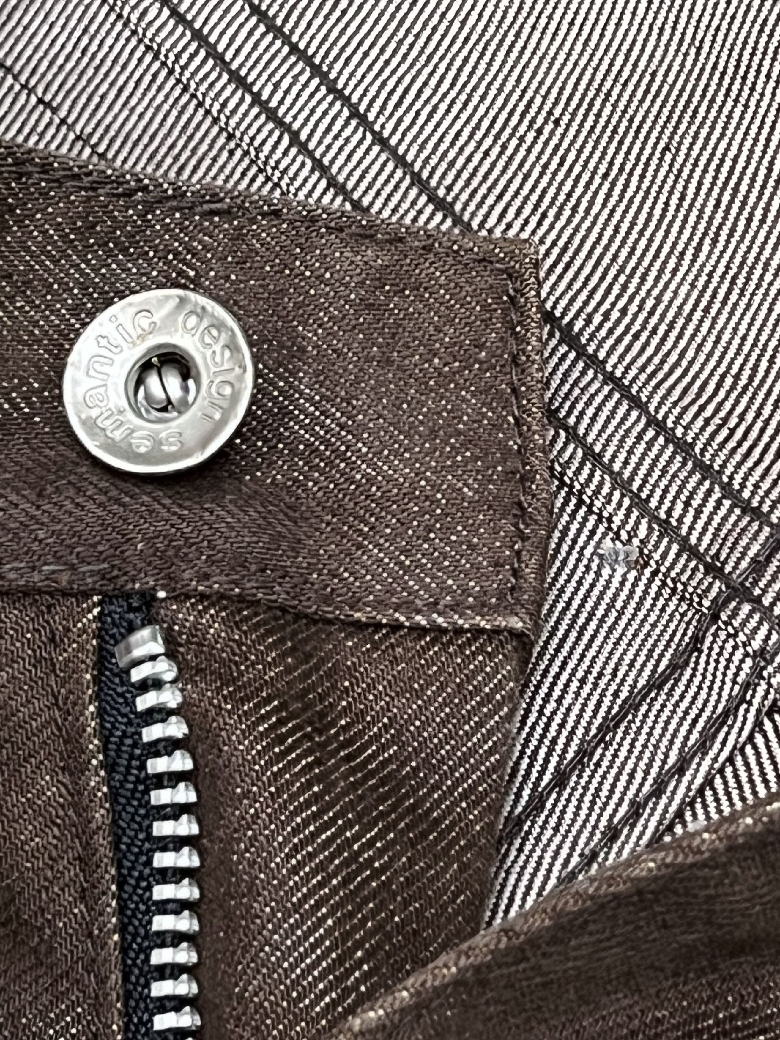 semanticdesign Vtg Semantic Design Abstract Spot Rust Grunge Runway Flares Size US 31 - 8 Thumbnail