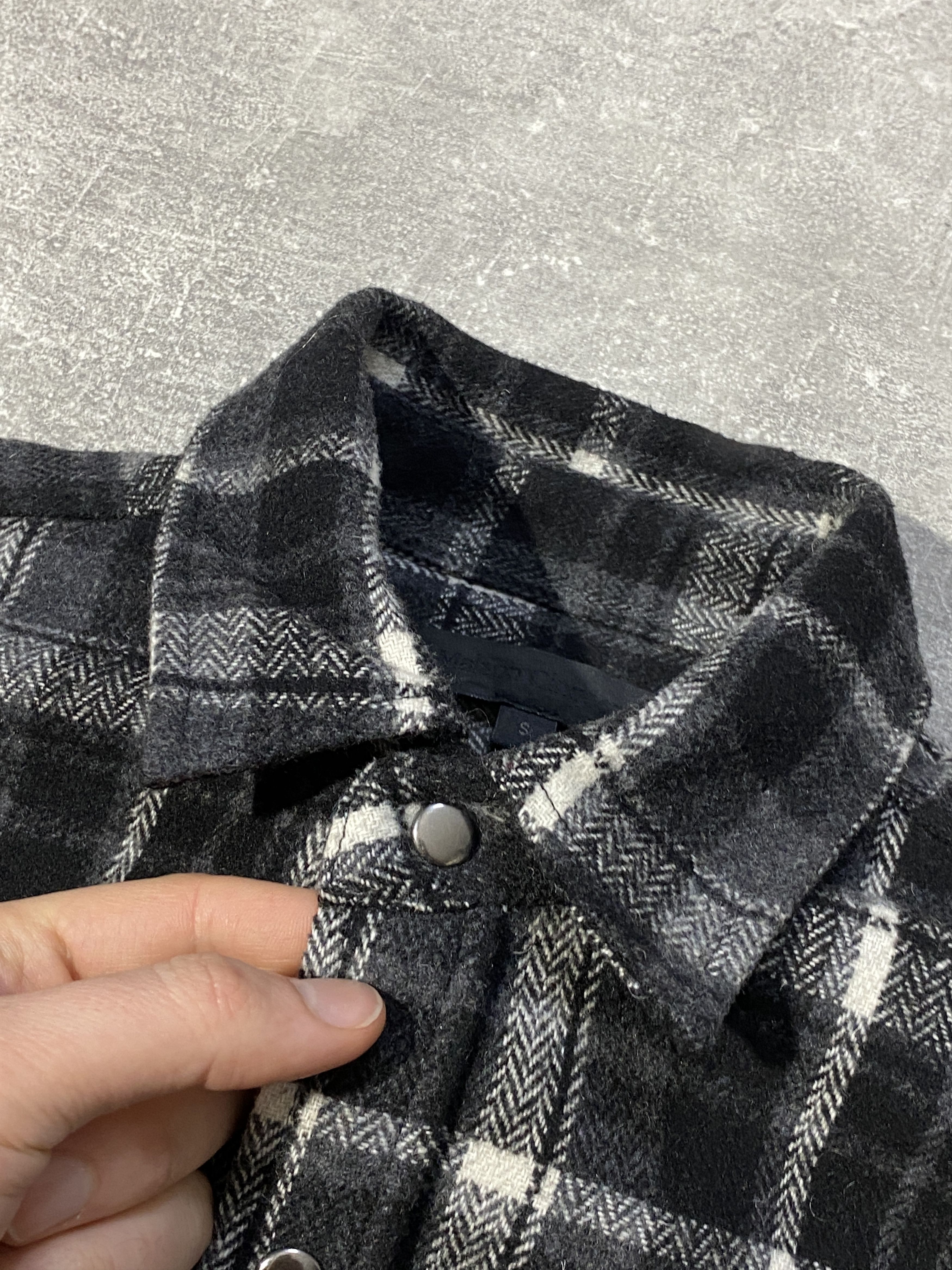Japanese Brand Vintage Y2K Maison Cinqcent Wool Flannel Shirt Size US S / EU 44-46 / 1 - 5 Thumbnail