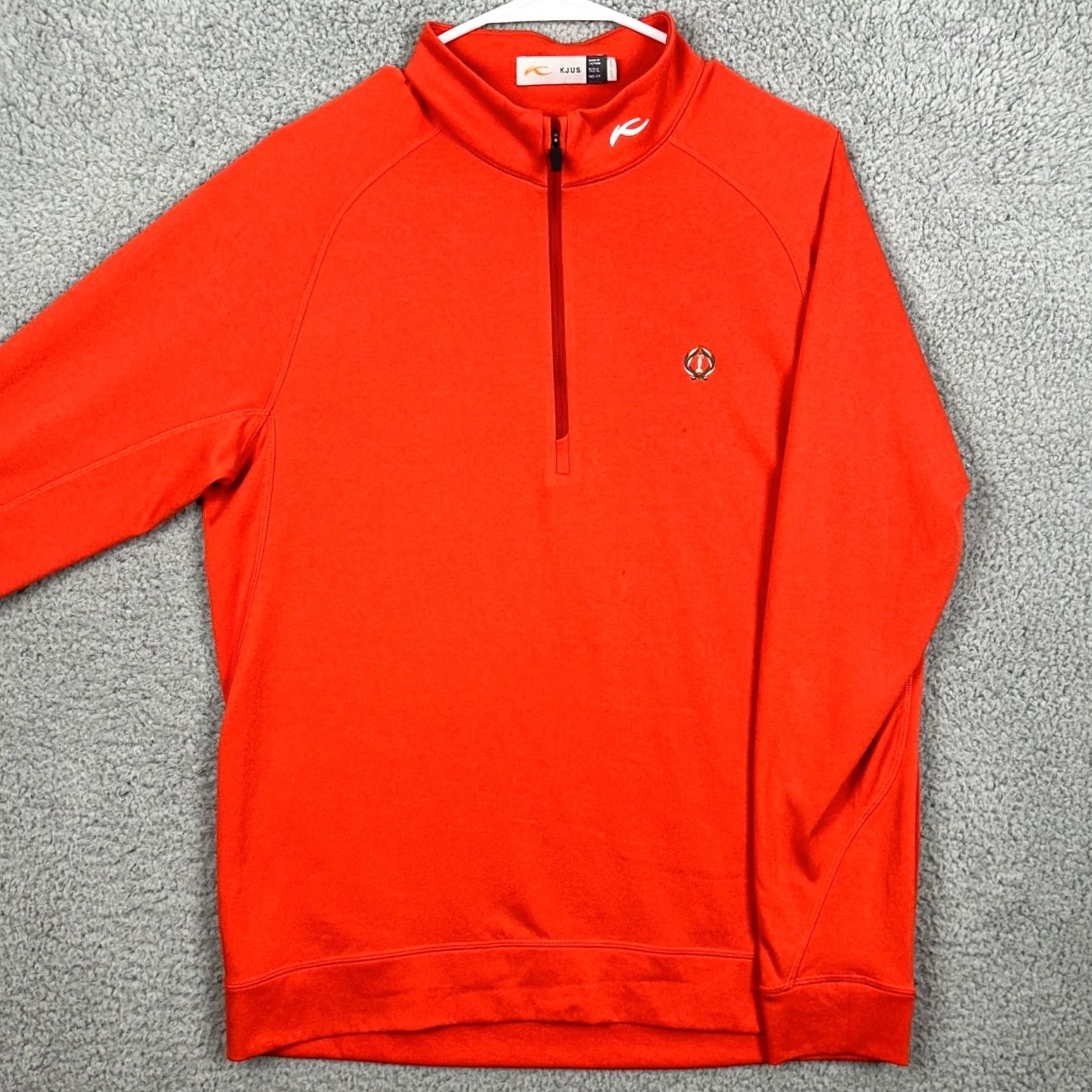 KJUS KJUS Shirt Pullover Mens Large Red Quarter Zip Long Sleeve Athletic Logo Outdoor Size US L / EU 52-54 / 3 - 2 Thumbnail
