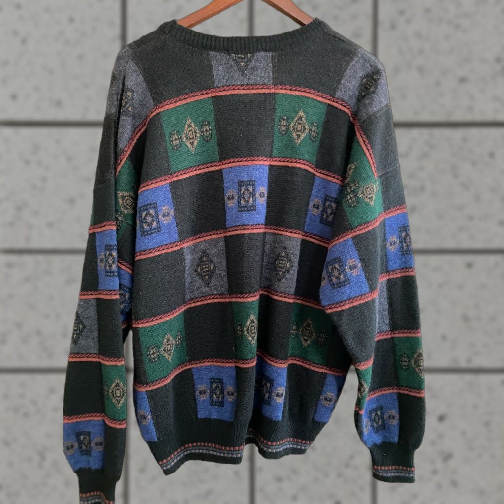 Coogi VINTAGE The Italian Sweater Co. Coogi Style Cosby Textured Sweatshirt Men Sz XL Size US XL / EU 56 / 4 - 1 Thumbnail
