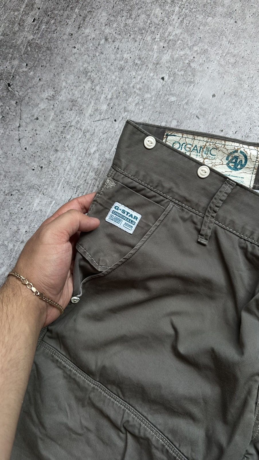 G-Star G star Raw Organic Cargo Style Vintage Casual Pants Size US 33 - 4 Thumbnail