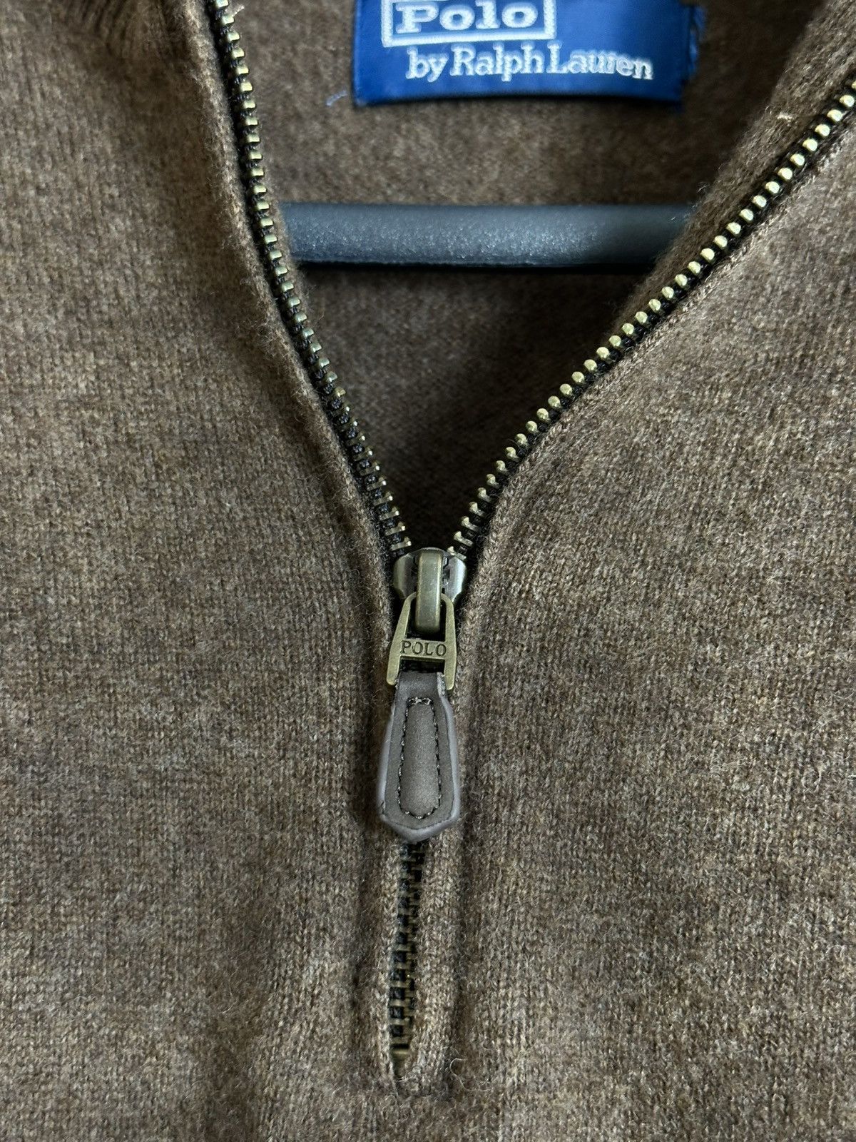 Polo Ralph Lauren 🔥 Polo Ralph Lauren 1/3 Zip Cashmere Wool Sweater Pullover Size US L / EU 52-54 / 3 - 4 Thumbnail