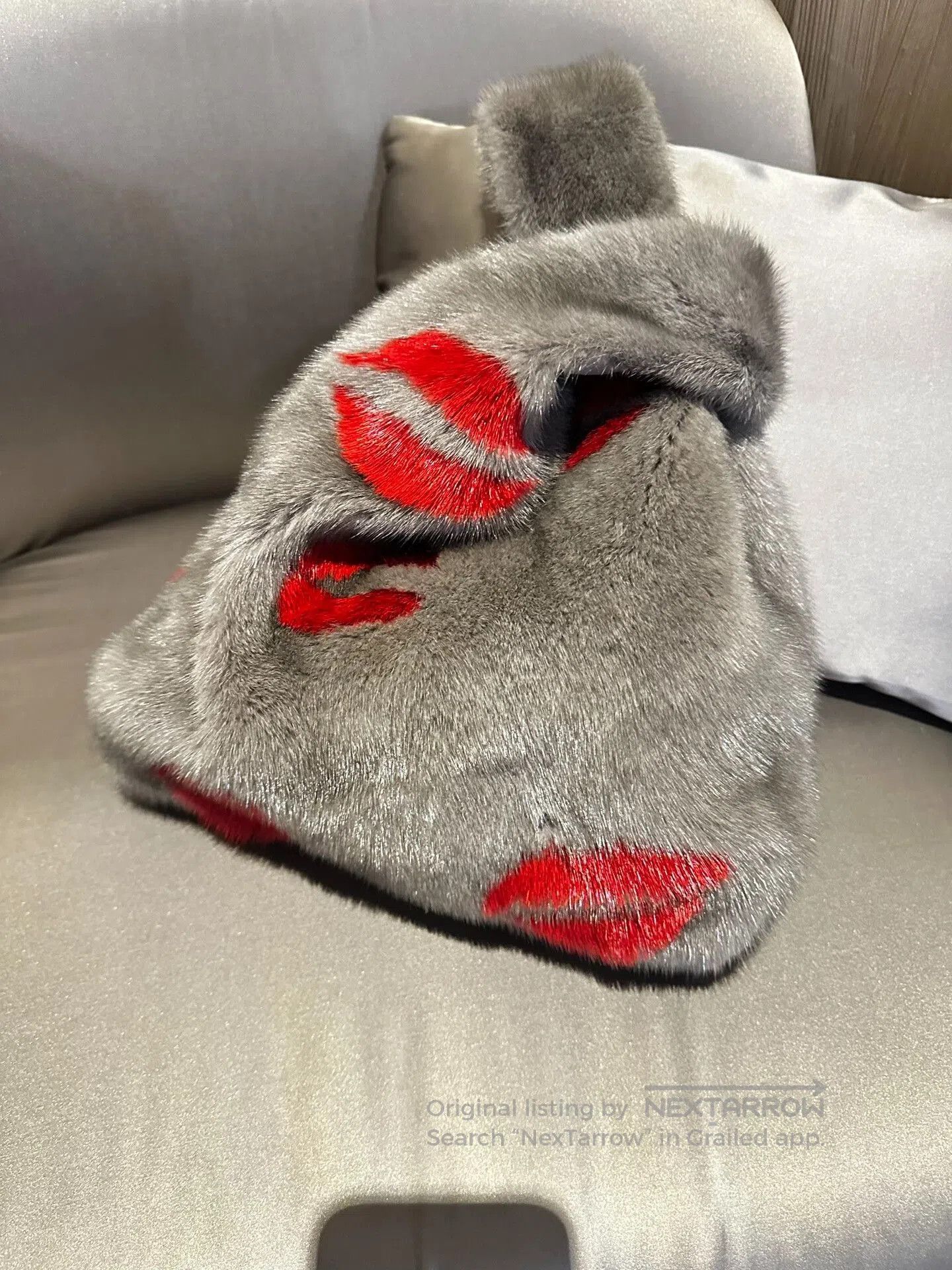 Simonetta Ravizza Simonetta Ravizza Gray Fur Bag. Size ONE SIZE - 1 Thumbnail