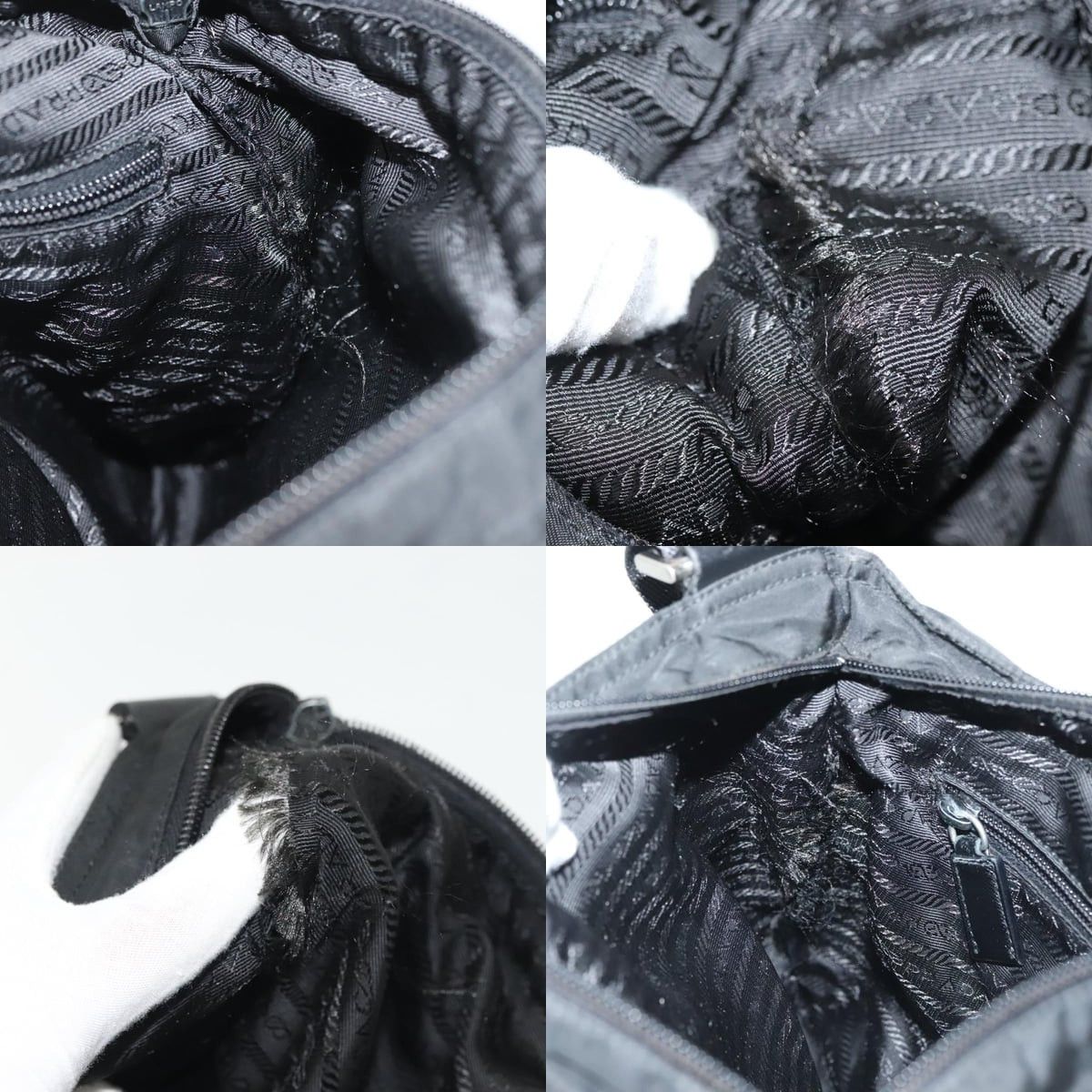 Prada PRADA Shoulder Bag Nylon Black Silver Size ONE SIZE - 12 Thumbnail