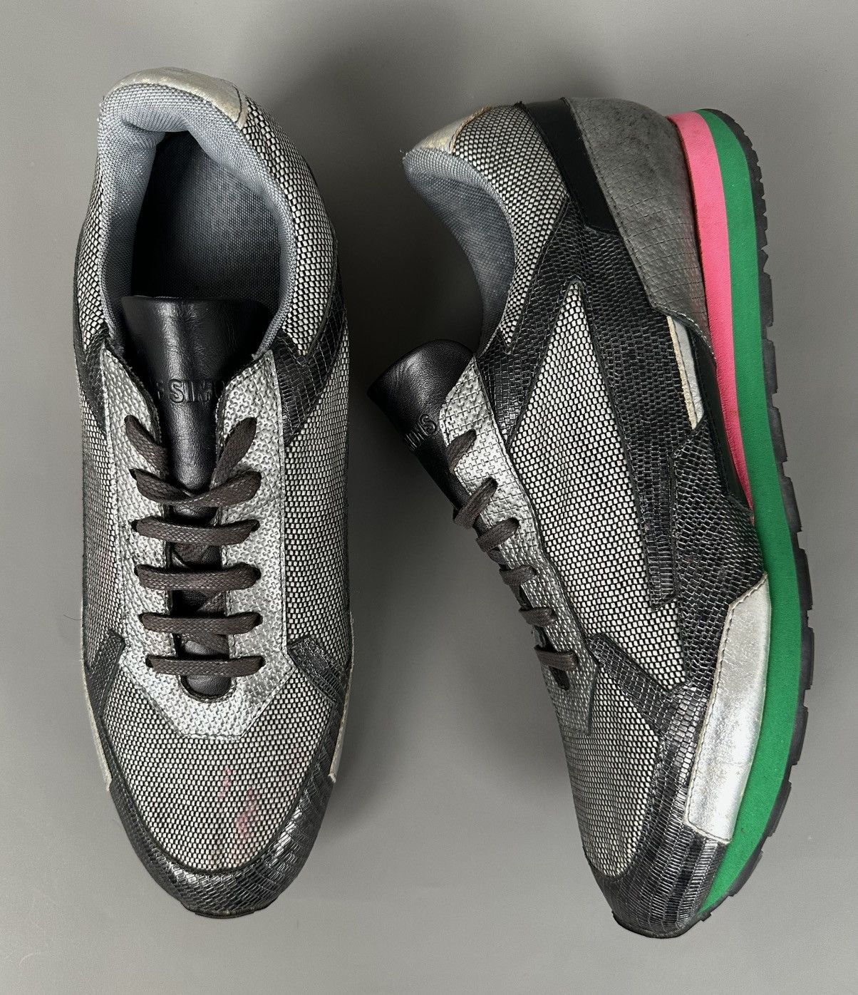 Raf Simons S/S13 Holo Runner Multi Color Metallic Silver