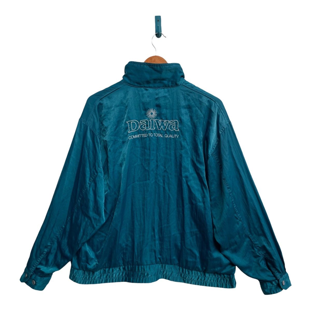 DAIWA × Vintage Vintage Daiwa Satin Style Windbreaker Jacket Size US XL / EU 56 / 4 - 5 Thumbnail