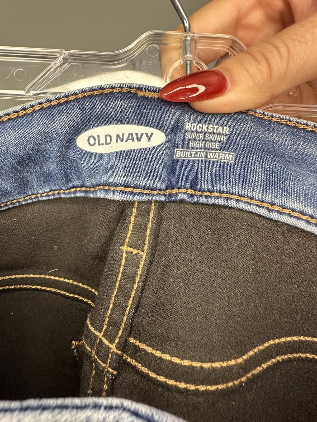 Old Navy Old Navy Rockstar Skinny High Rise w/ Built In Warm - Sz. 12 Size 34" / US 12 / IT 48 - 7 Thumbnail