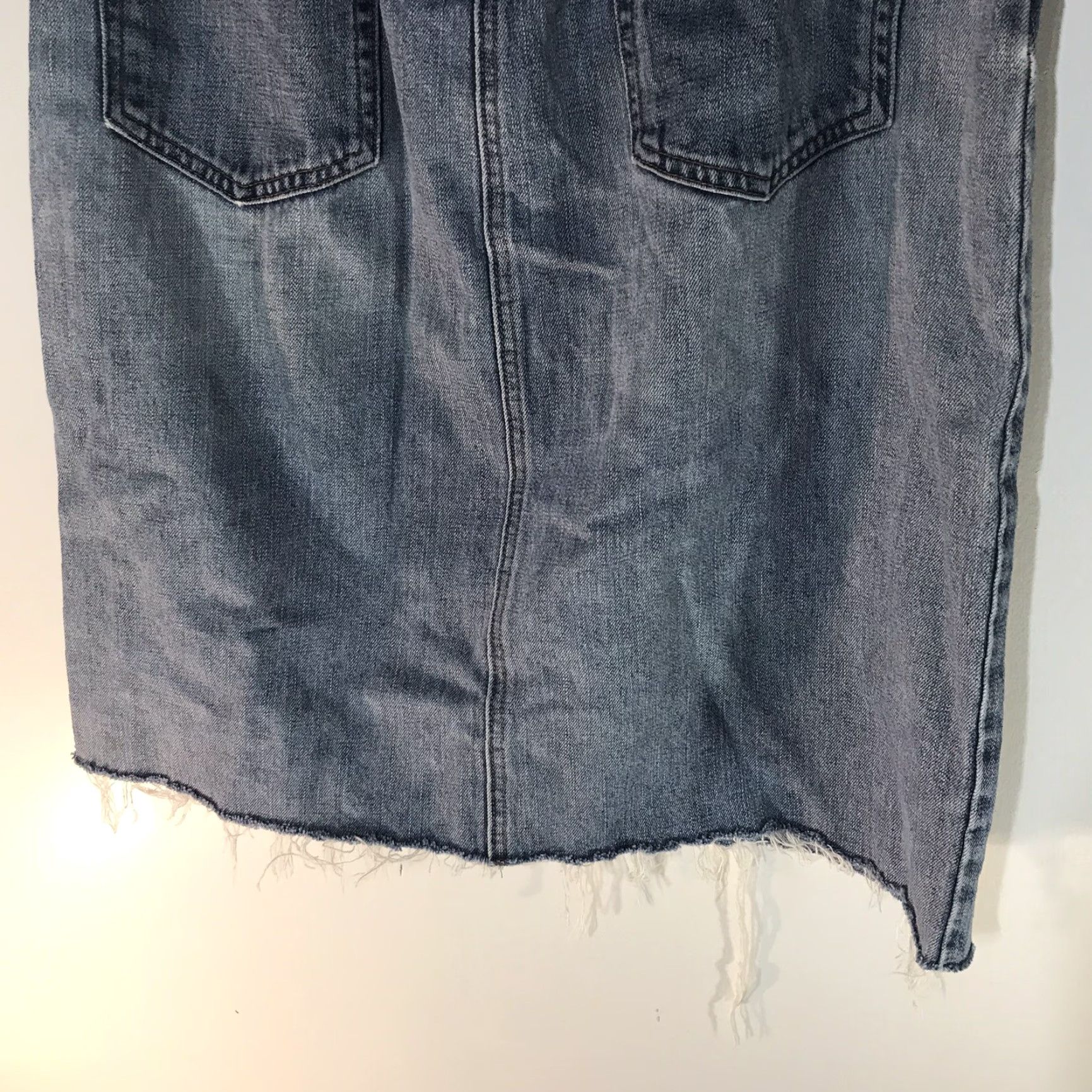 Gap Gap Women's Midi Denim Skirt Size 14 Blue Straight Pencil Casual Summer 90s Size 36" / US 14 / IT 50 - 7 Thumbnail
