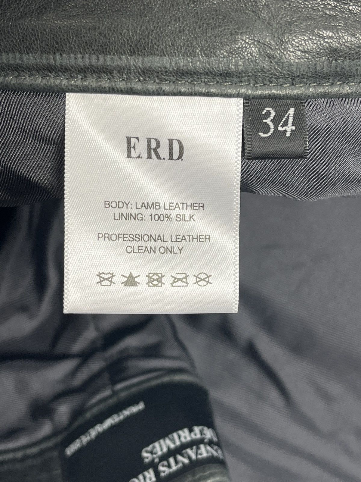 Enfants Riches Deprimes SOFT LEATHER SLIM FIT PANELLED TROUSERS Size US 34 / EU 50 - 9 Thumbnail